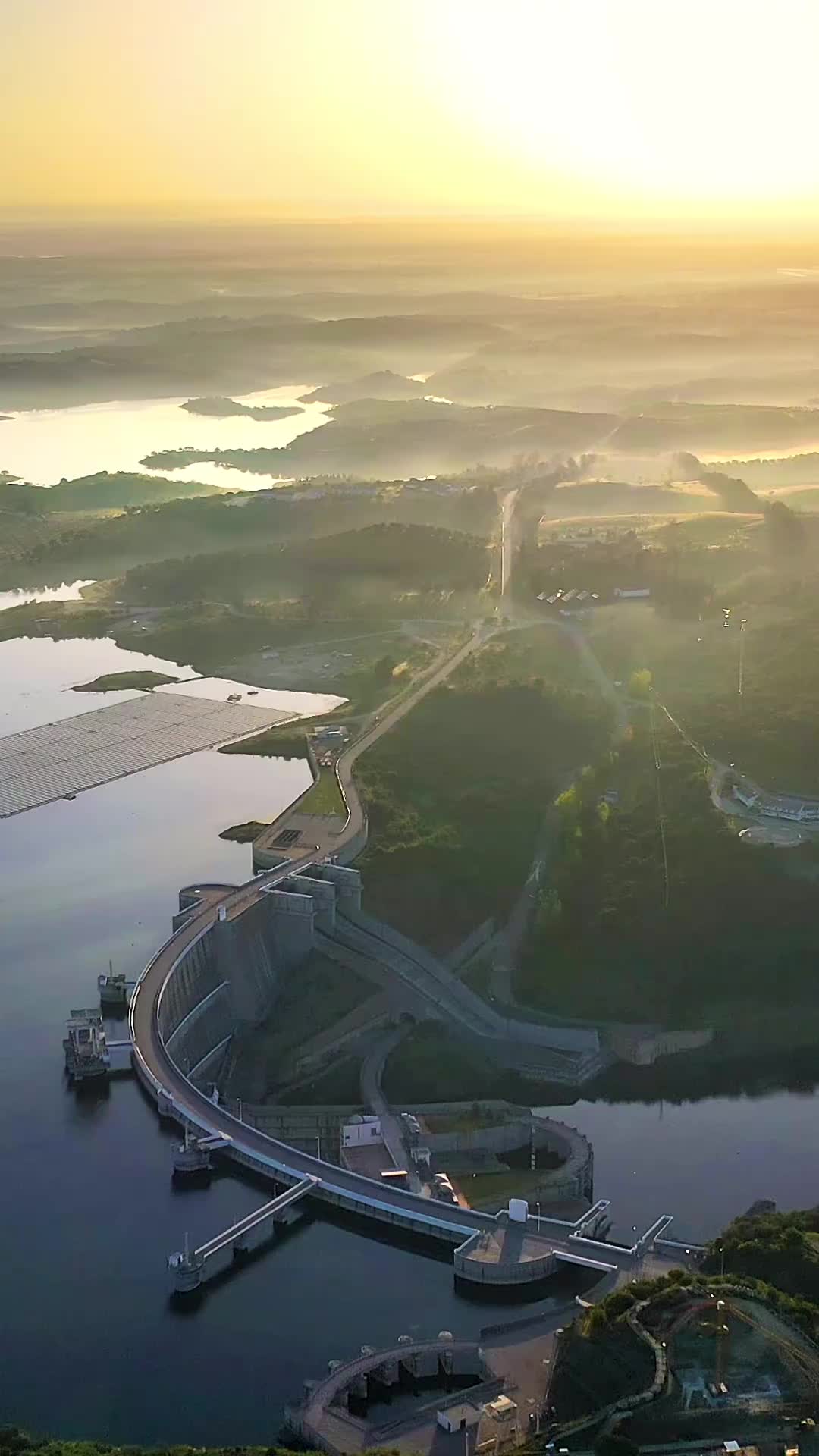 Stunning Aerial Views of Barragem de Alqueva, Portugal