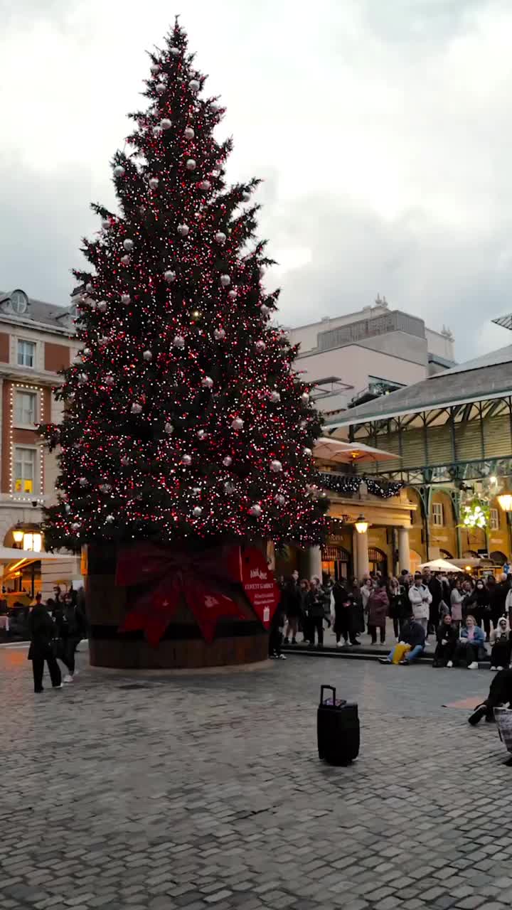 Beautiful Christmas Tree at Covent Garden Market London