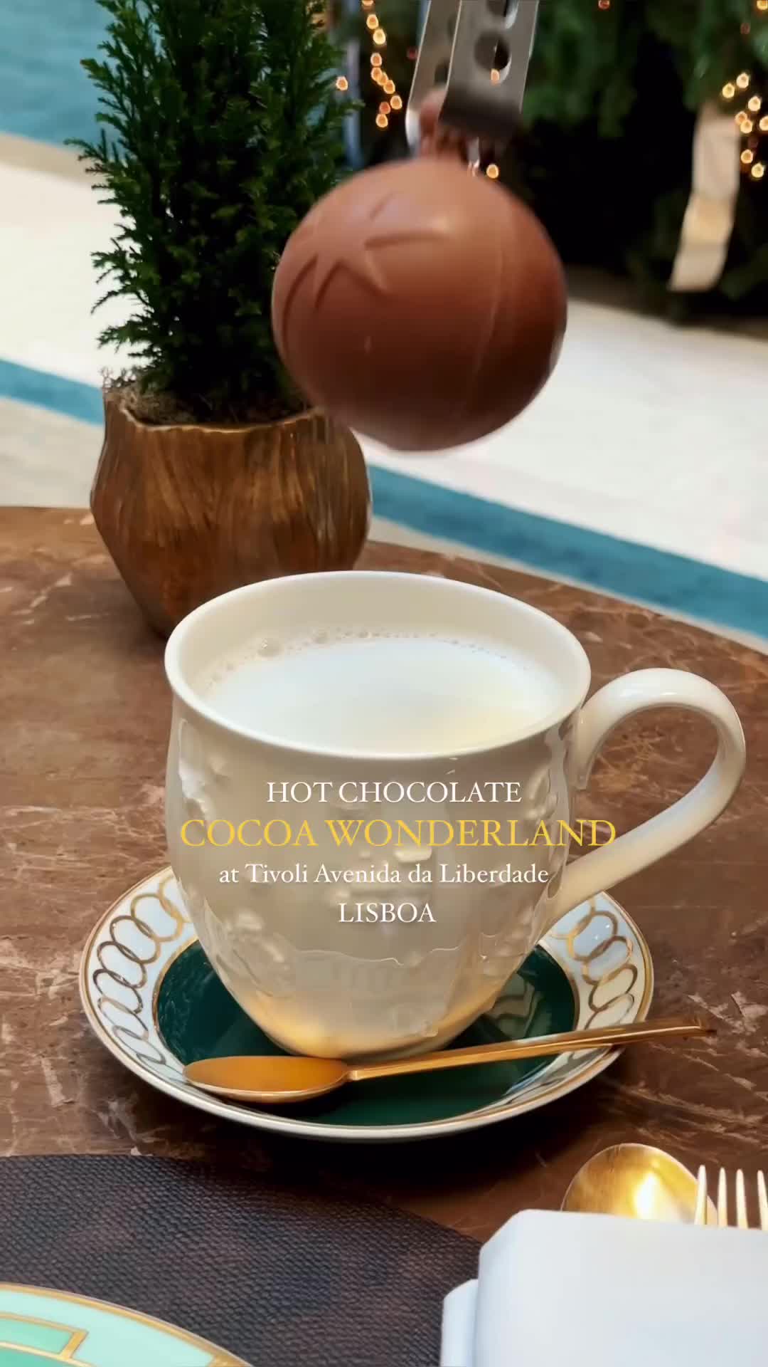 Cocoa Wonderland ☕️ and other Christmas treats at the iconic @tivoliavenidaliberdade ✨

Until the 6th of January you can indulge yourself in some Christmas specials in the lobby bar of the iconic Tivoli Avenida da Liberdade, located in the heart of Lisbon 😍🎄

Along with this amazing Cocoa Wonderland ☕️, a hot chocolate and marshmallow delight, there are also Christmas themed cocktails 🍸 and delicious @glee_vilamoura pastries 🧁

The lobby is beautifully decorated  with a Christmas tree and a nativity scene, creating the perfect Christmas atmosphere 😍🎄✨

@tivoliavenidaliberdade has a long historical connection with art and artists and currently there’s a display of some ceramic pieces from the artist @akacorleone  in the lobby bar🏺 

🏨 Tivoli Avenida da Liberdade
 📍 Av. da Liberdade 185, 1269-
050 Lisboa

🇵🇹 Cocoa Wonderland ☕️ e outras delícias natalícias no icónico @tivoliavenidaliberdade ✨

Até dia 6 de Janeiro pode deliciar-se com alguns especiais de Natal no lobby bar do icónico Tivoli Avenida da Liberdade, localizado no coração de Lisboa 😍🎄

Junto com este incrível Cocoa Wonderland ☕️, uma delícia de chocolate quente e marshmallow, tem também cocktails temáticos de Natal 🍸 e pastelarias deliciosas da  @glee_vilamoura 🧁

O lobby está lindamente decorado com uma árvore de Natal e um presépio, criando uma atmosfera natalicia perfeita 😍🎄✨

O @tivoliavenidaliberdade tem uma longa ligação histórica com a arte e os artistas e atualmente estão expostas algumas peças de cerâmica do artista @akacorleone  no lobby bar🏺

🏨Tivoli Avenida da Liberdade
 📍Av. da Liberdade 185, 1269-
050Lisboa

#lisboa #portugal #map_of_europe #worldplaces #wonderful_places #beautifuldestinations #travelingthroughtheworld #christmas #christmasdecorations in