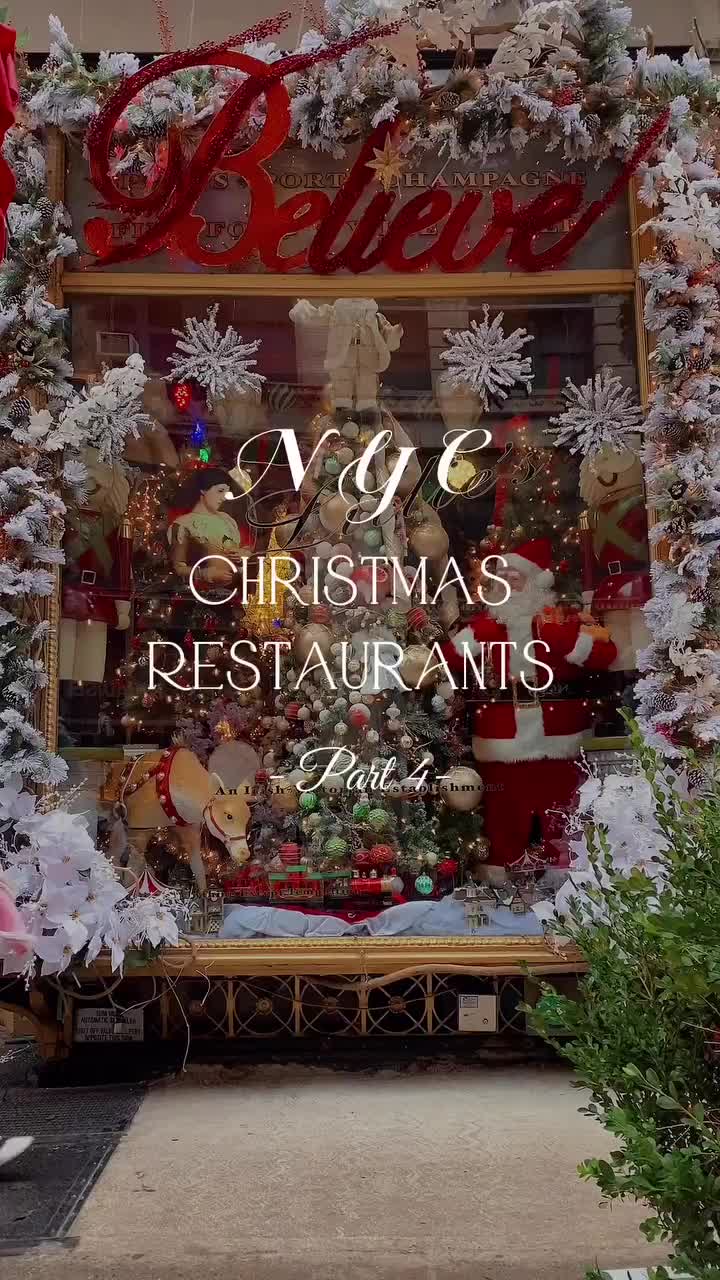 🎄 Best NYC Christmas Restaurants: Lillie's Victorian