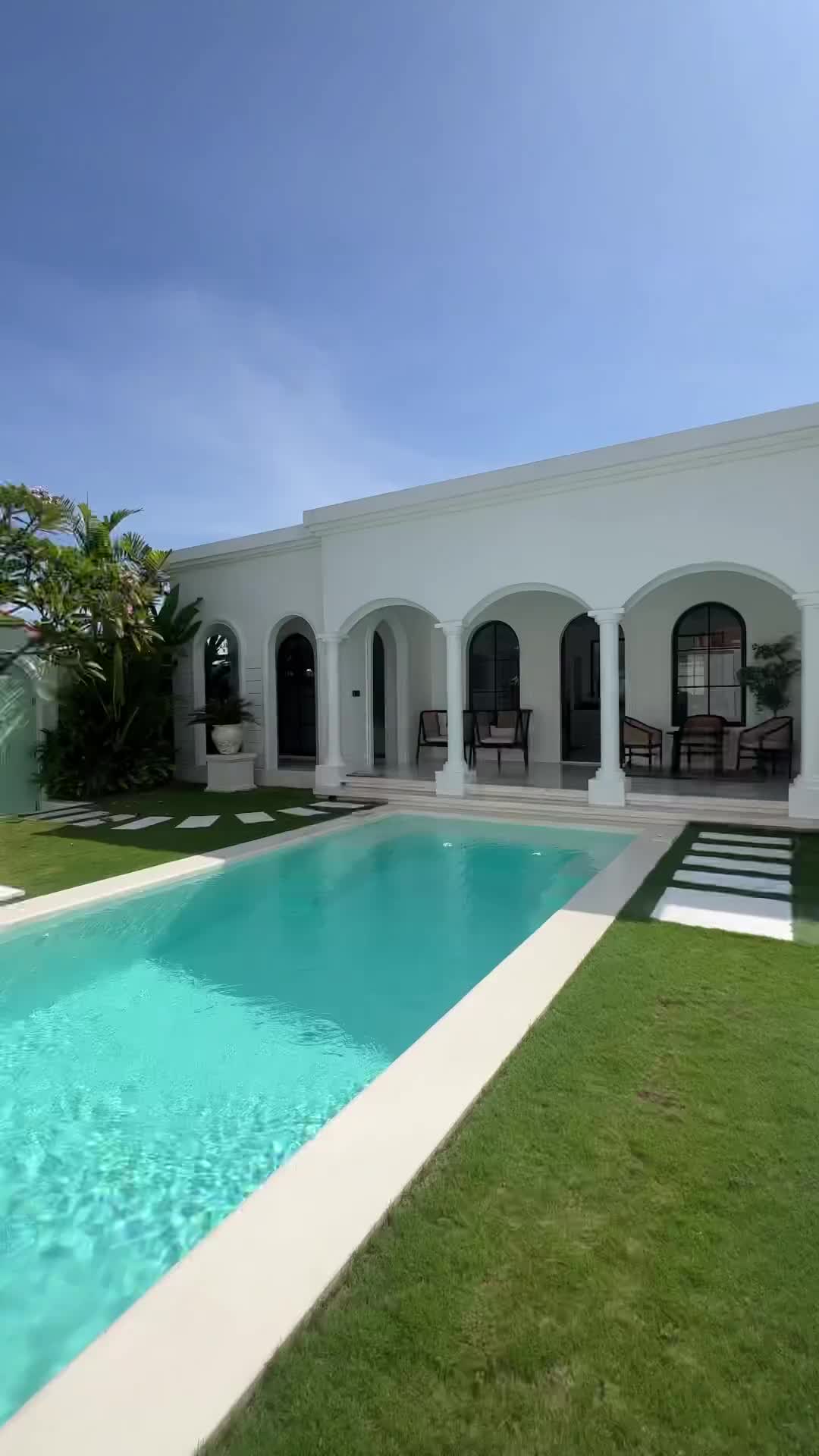 Tropical Luxury Villa Tour: Timeless Black & White Design