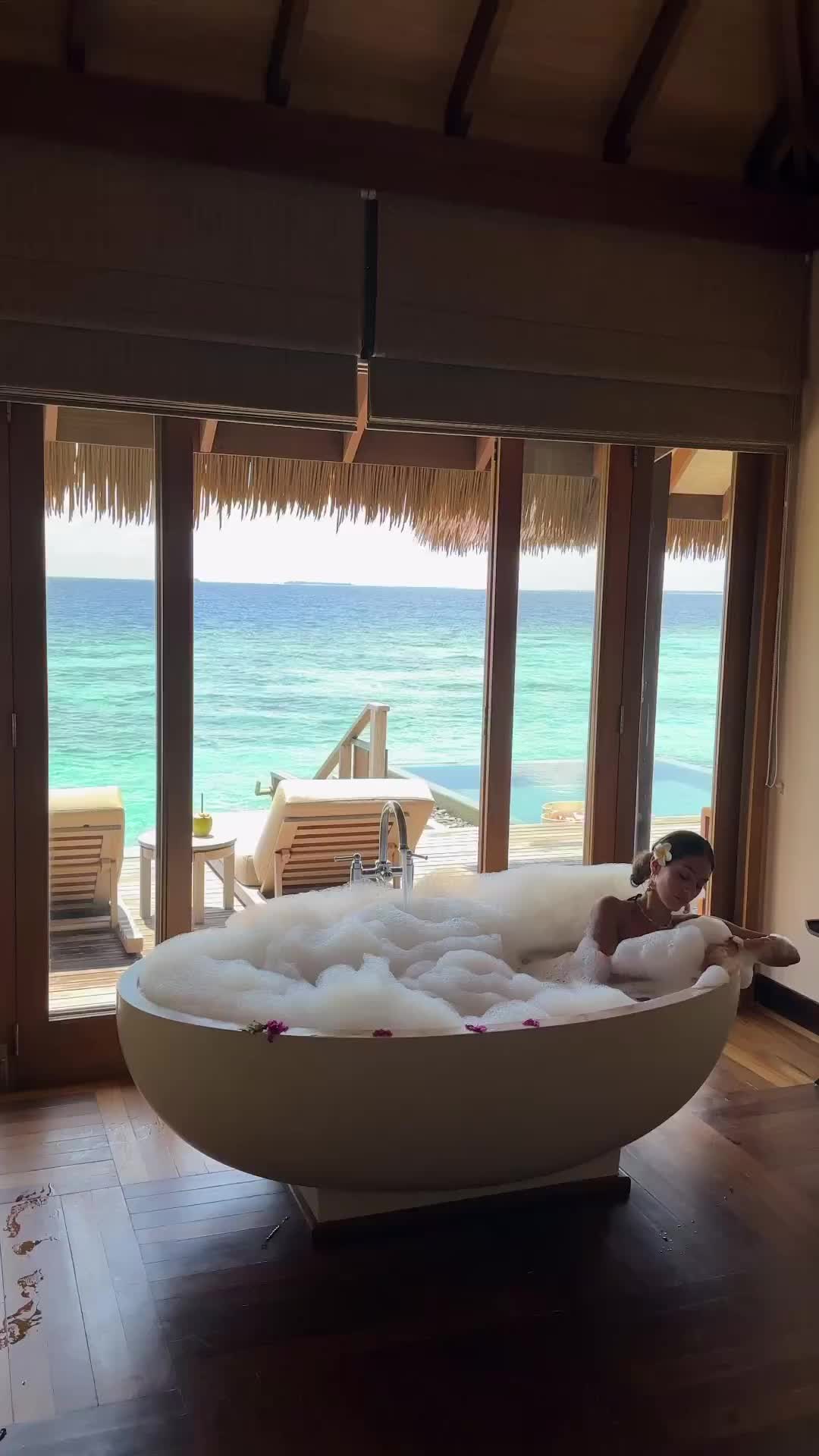 Luxurious Bubble Bath at Ayada Maldives Resort