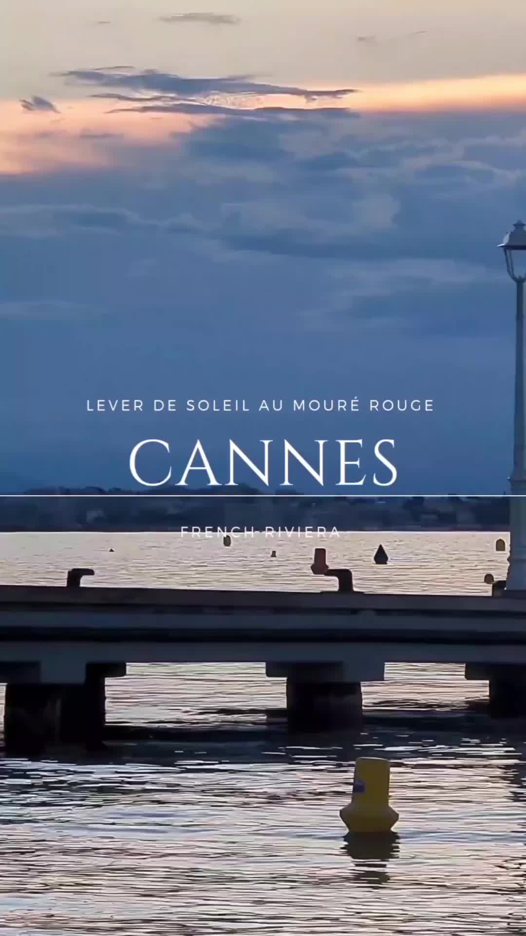 [Breathtaking Sunrise at Mouré Rouge Beach, Cannes]