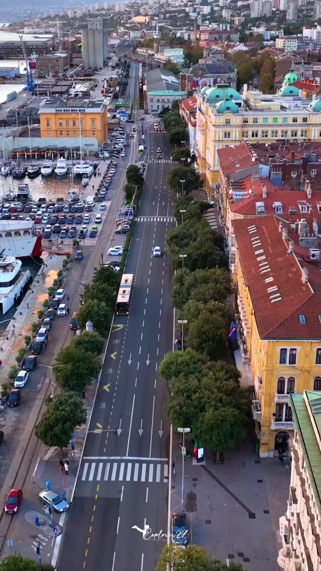 Discover Rijeka, Croatia: Aerial Views & Sunset Magic