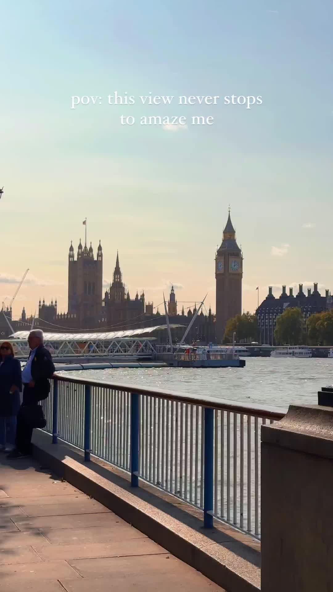 Stunning View of Houses of Parliament, London