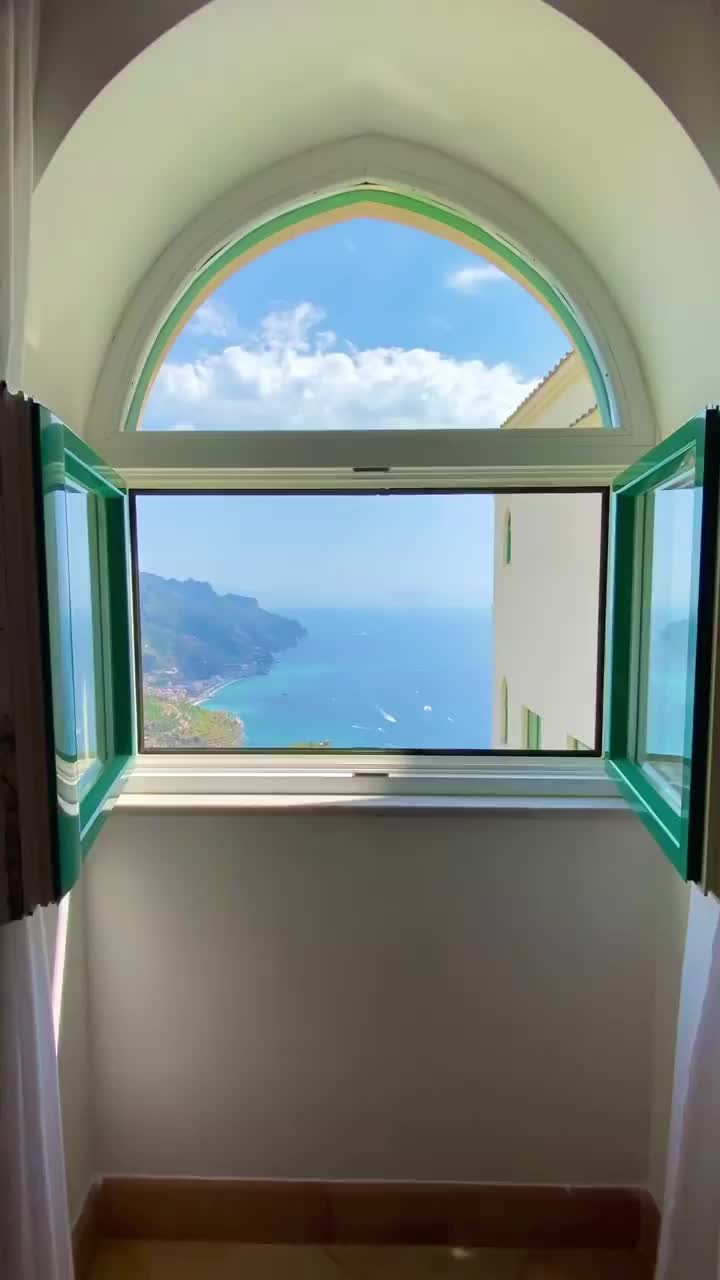 Stunning Window View at Caruso Hotel in Ravello, Italy
