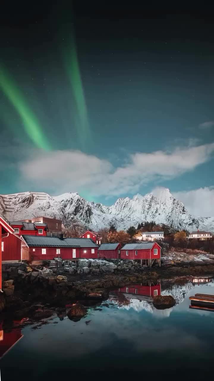 Mesmerizing Aurora Borealis at Hattvika Lodge, Norway