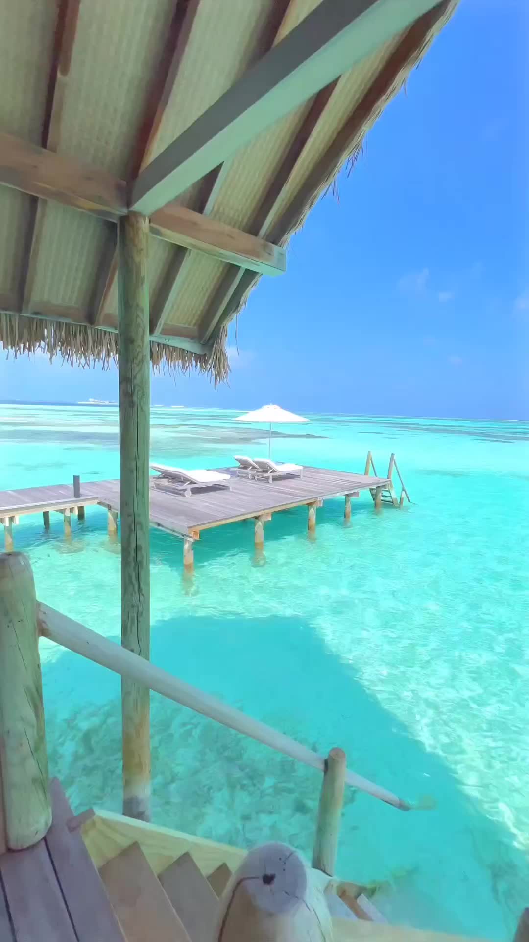 Unmatched Views from Overwater Bungalow in Maldives