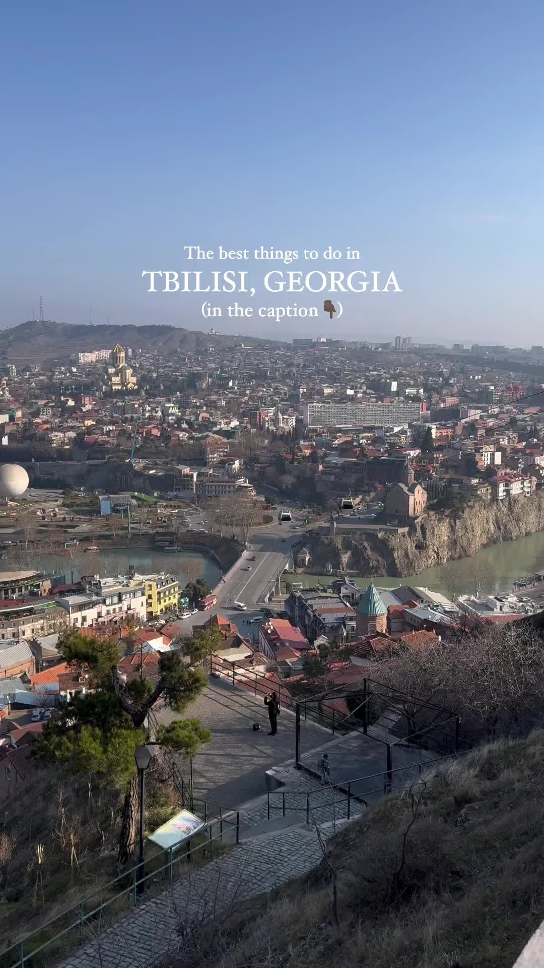 From hidden gems in the Old Town to savouring khachapuri, here’s my pick of the best things to do in Tbilisi. Save for your visit! 💌

🕌 Explore the Old Town - wander through the cobblestone streets and see the cute architecture
🚠 Visit Narikala Fortress - take a cable car up for the prettiest panoramic views over Tbilisi
🥟 Sample Georgian cuisine - you can’t visit Georgia without trying khachapuri (cheese-filled bread), khinkali (dumplings), or tasting the local wines
☕️ Stroll along Rustaveli Avenue - this is the main avenue, perfect for exploring cafes, theatres, and shops
🛁 Take a Sulphur Bath - experience the healing properties of the natural sulphur baths in the Old Town
🕯️ Attend a Georgian supra (feast) - experience true Georgian hospitality by attending a supra, a traditional feast with course after course of food, wine, and lively traditional music and dance
🍹 Enjoy the nightlife - Tbilisi totally comes alive at night, and there are so many great affordable cocktail bars, clubs, and lounges. I’d recommend heading to Shardeni Street

Is there anything else you’d recommend doing in Tbilisi? Let me know in the comments!

#tbilisi #tbilisi🇬🇪 #tbilisigeorgia🇬🇪 #tbilisigeorgia #tbilisi❤️ #tbilisilovesyou #oldtbilisi #tbilisishopping #georgia #travelgeorgia #georgiatravel #visittbilisi #travel #travelblogger #travelblog