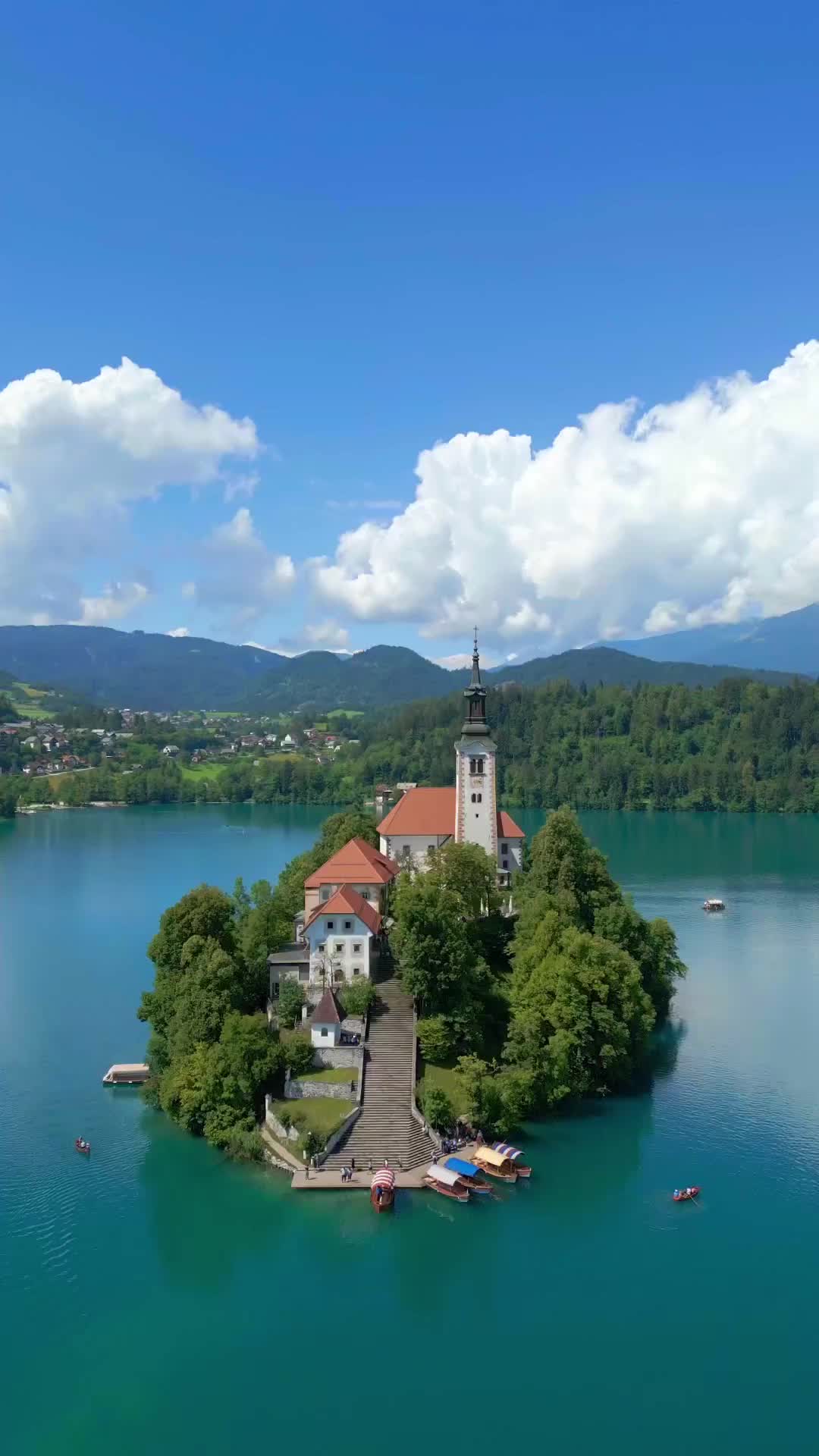 Dream Spot for Drone Lovers at Lake Bled, Slovenia