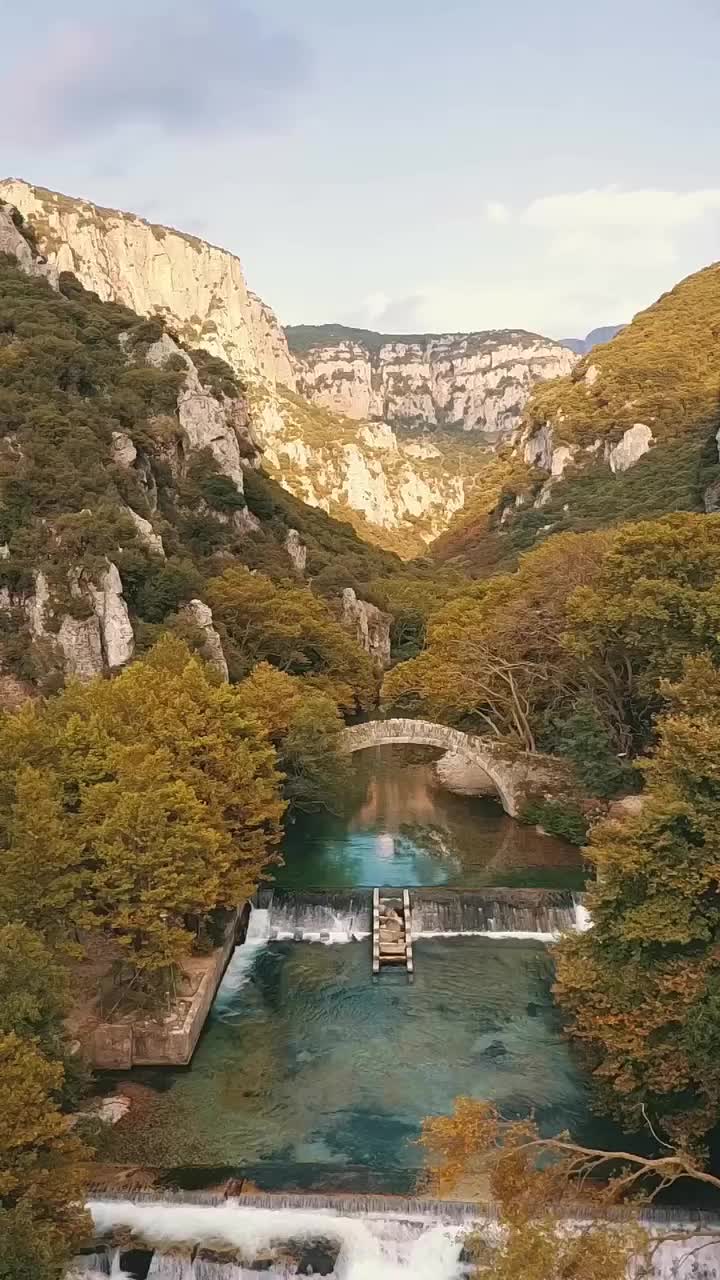 Explore Autumn Colors at Konitsa's Stone Bridge