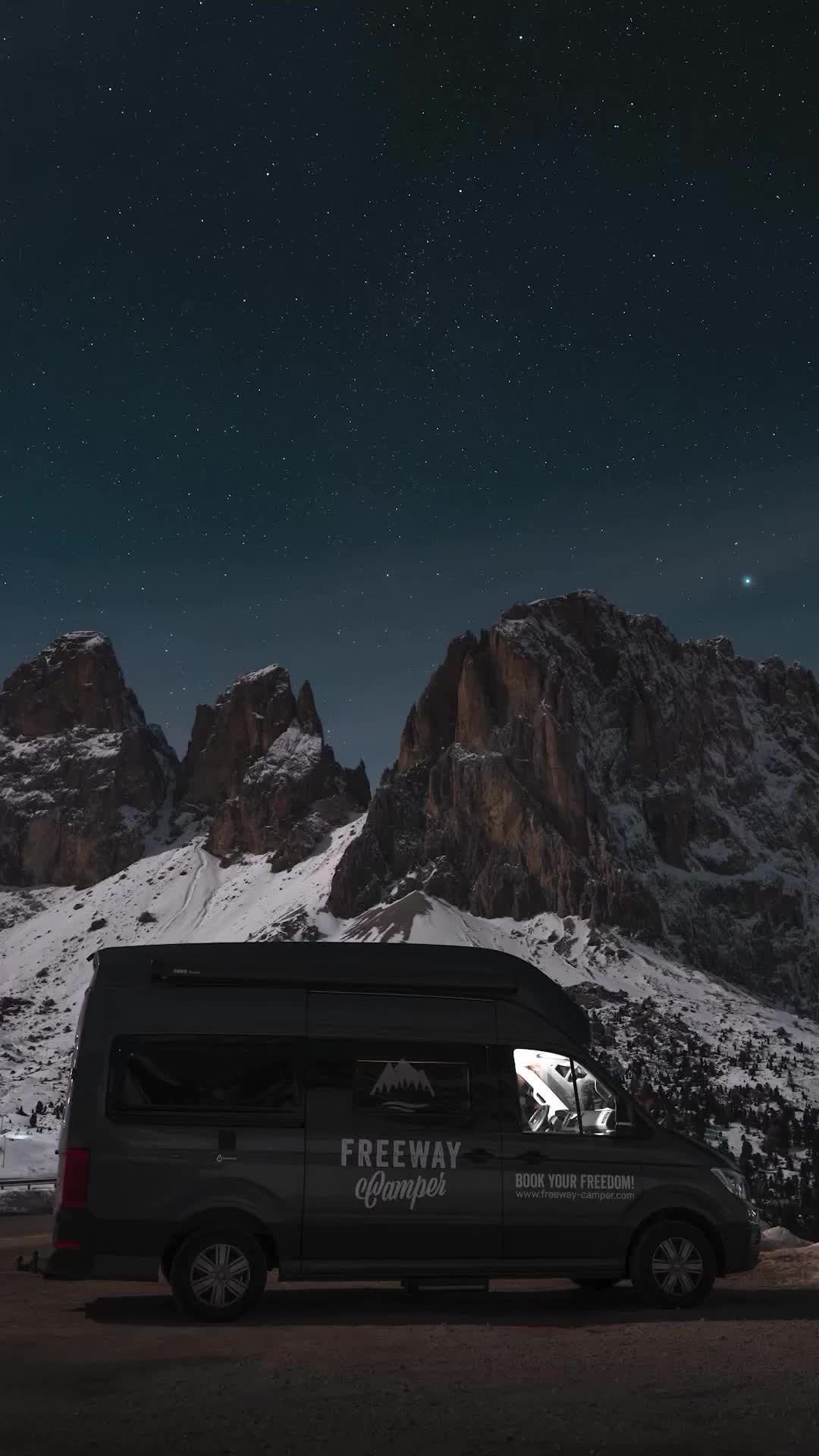 Winter Van-Life Adventure in the Dolomites, Italy