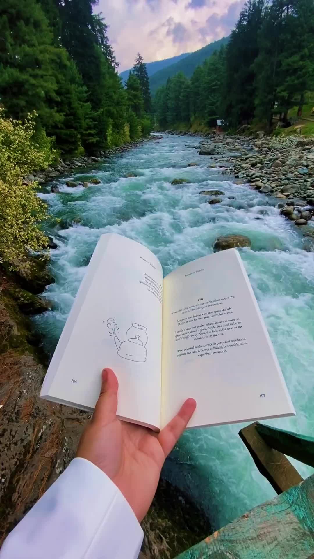 Tranquil River Journey in Pahalgam, Kashmir