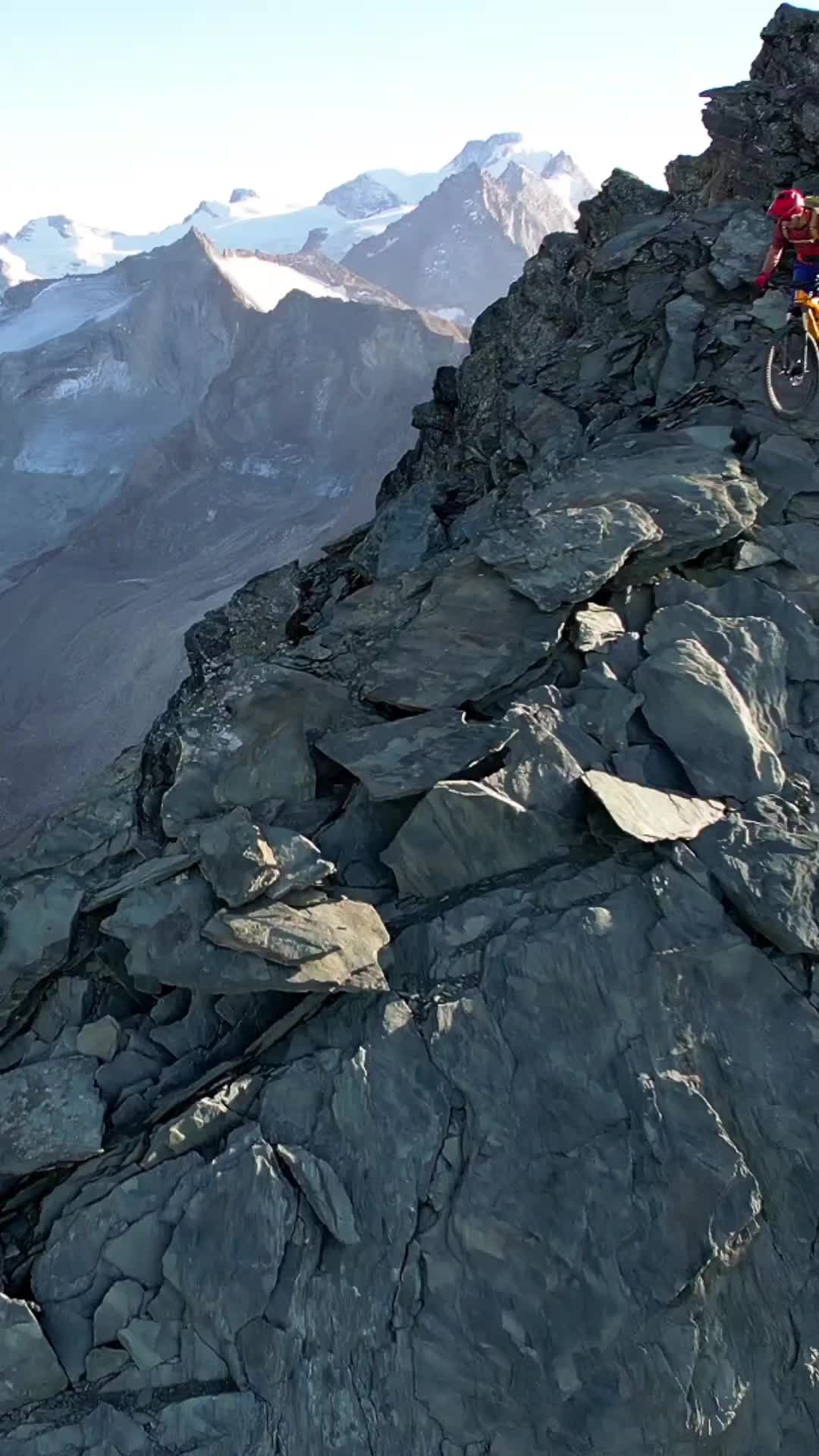 Scary Ridge Ride at 3,300m on Loose Slabs in Italy