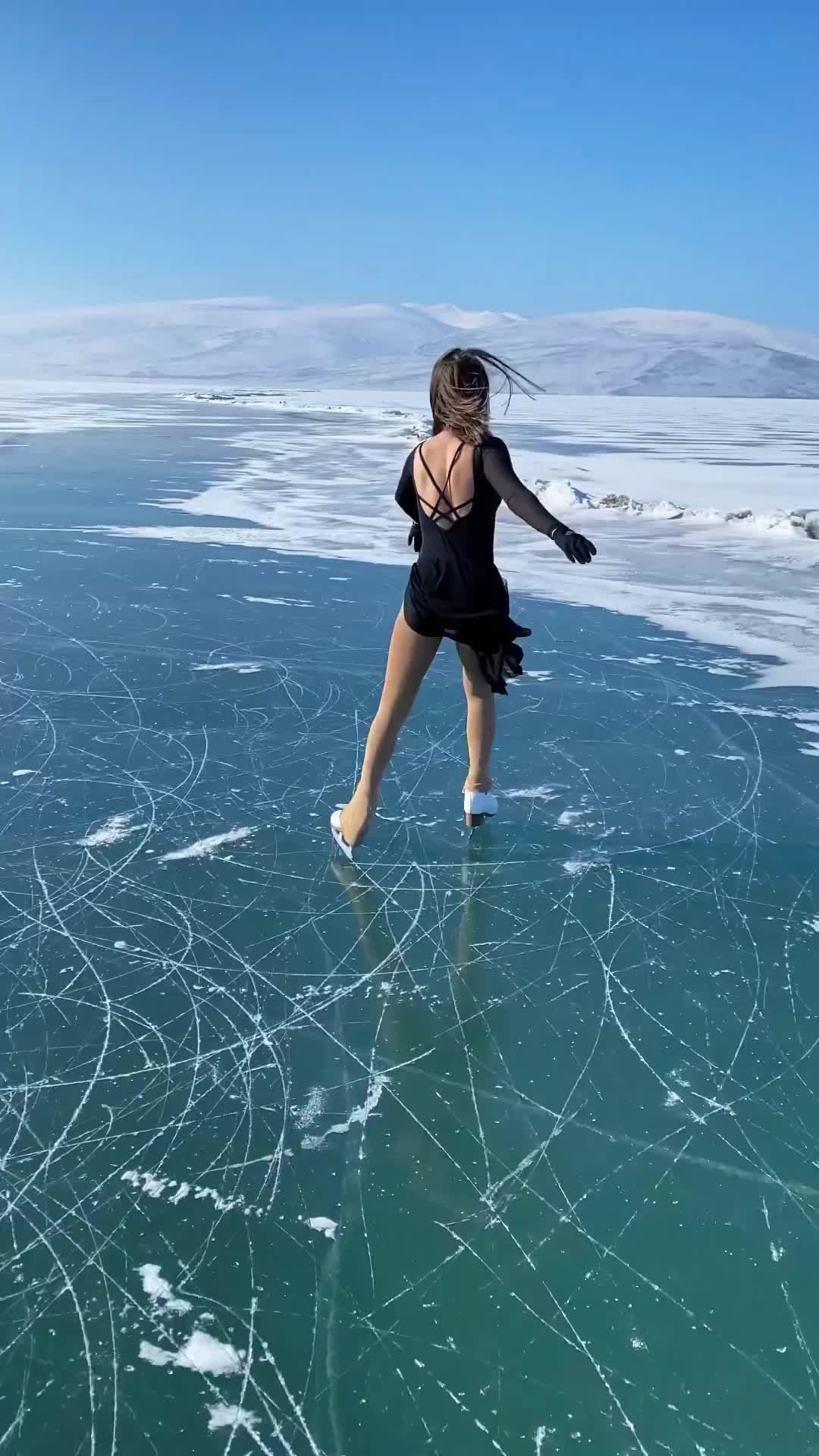 Ice Skating on Kars Çıldır Gölü, Turkey's Winter Wonderland