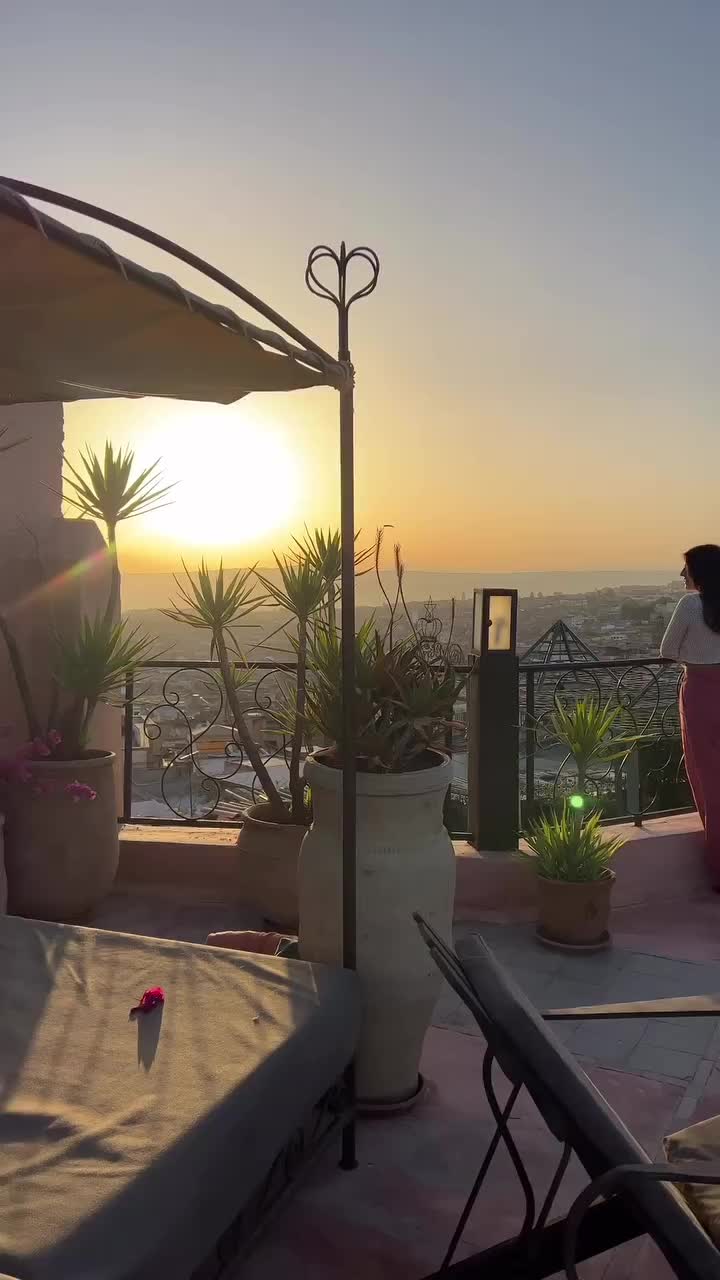Best Sunrise Ever at Riad Laaroussa in Fes, Morocco