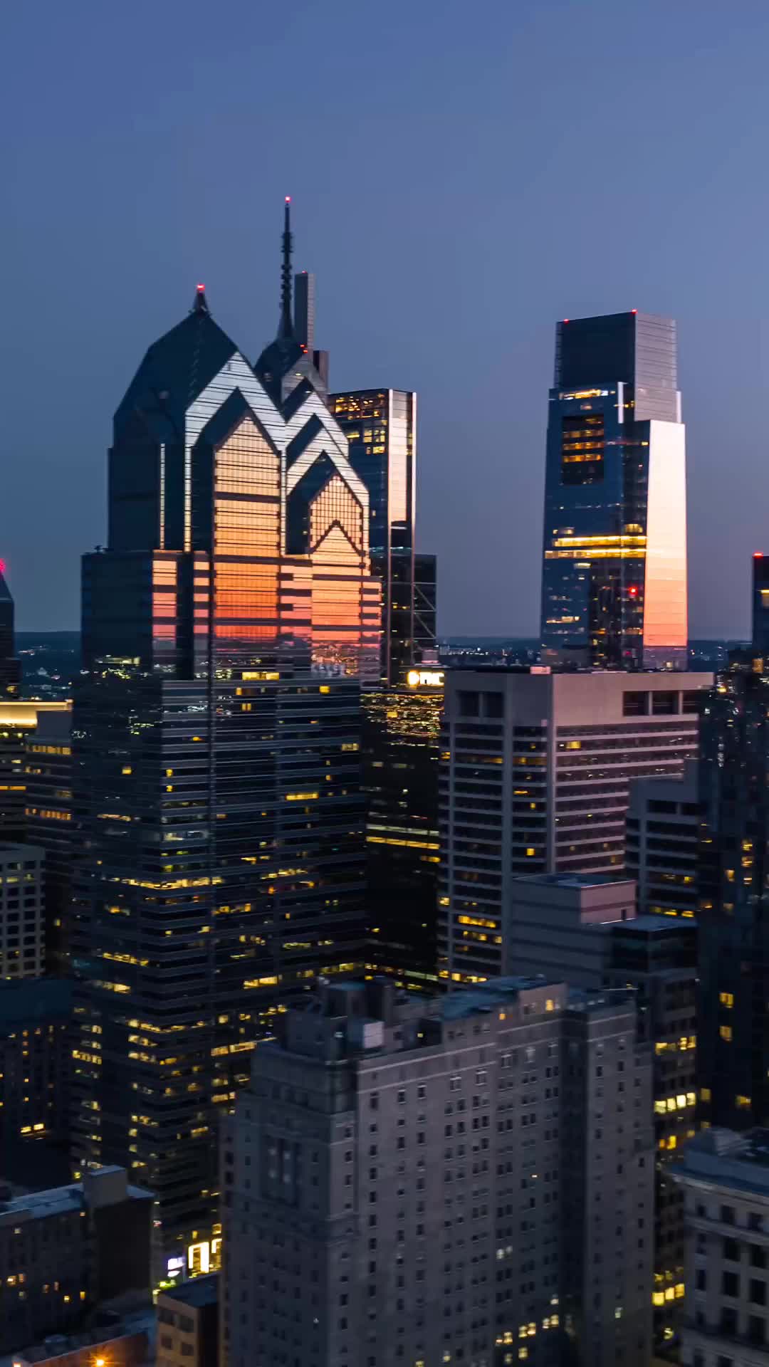 Stunning Philadelphia Sunrise Drone Footage