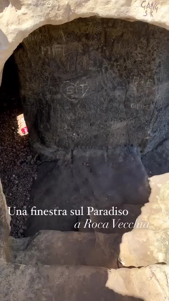 Hidden Gem in Roca Vecchia's Cliffside, Italy 😍