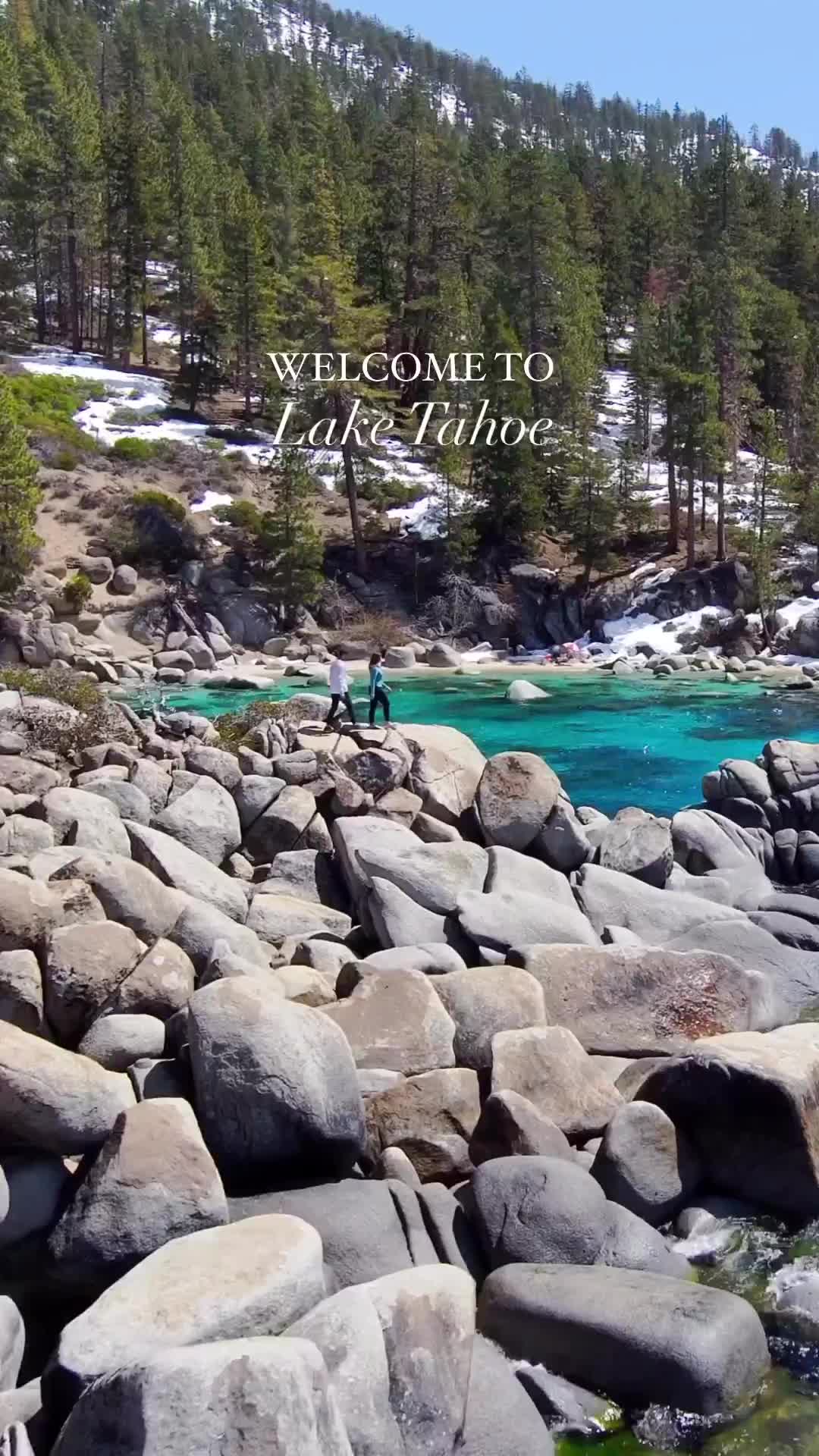 Crystal Clear Waters of Lake Tahoe | Spot the Naked Man!