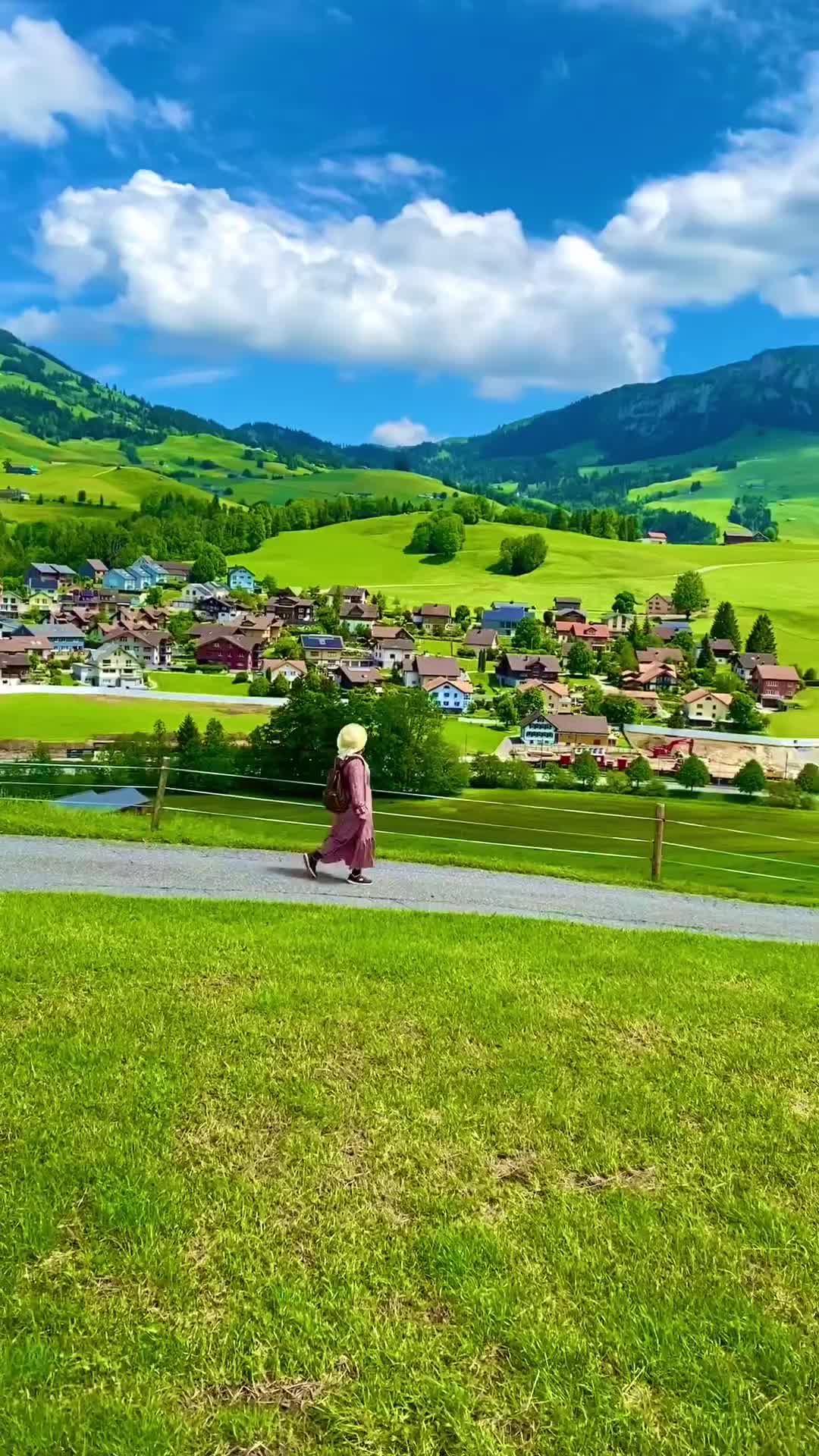 Walking Atmosphere in Appenzell, Switzerland