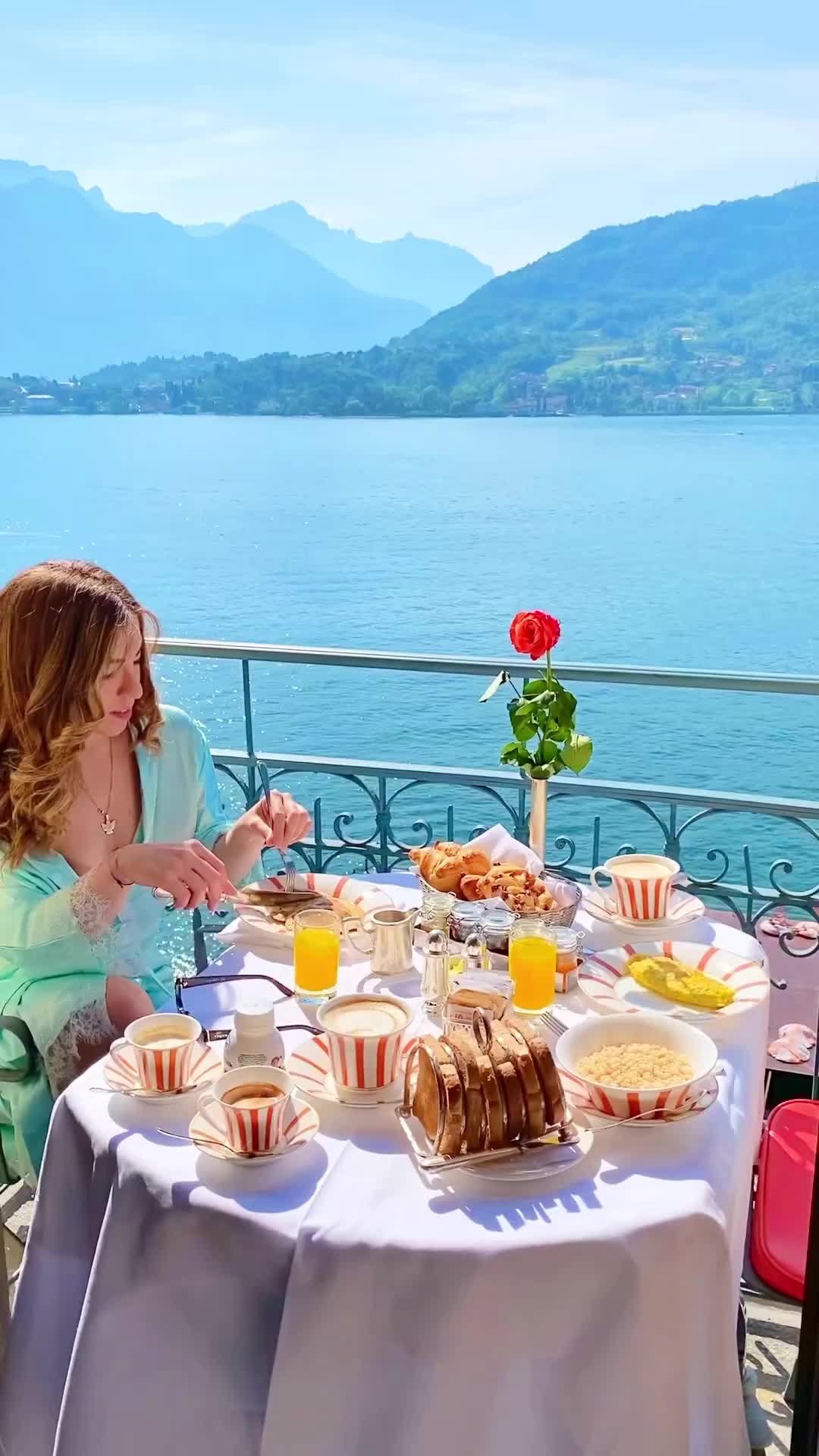 Breakfast Goals at Grand Hotel Tremezzo, Lake Como