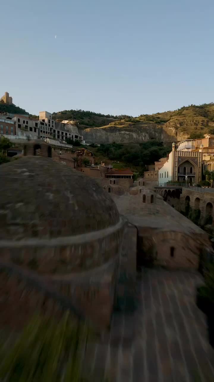 Captivating Tbilisi Sunrises: A Drone's Perspective