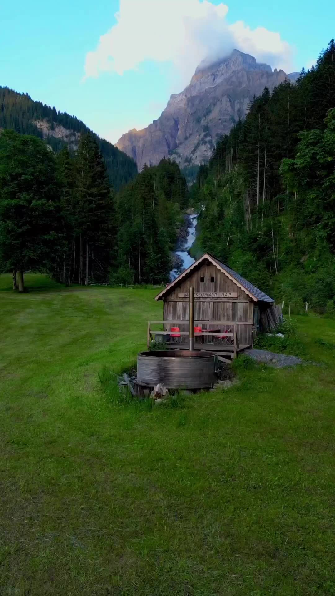 Summer vs. Winter in Simmenfälle, Switzerland