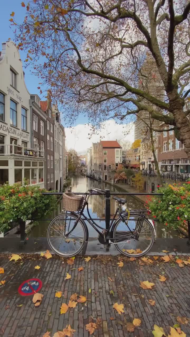 Beautiful Autumn Day in Utrecht, Netherlands