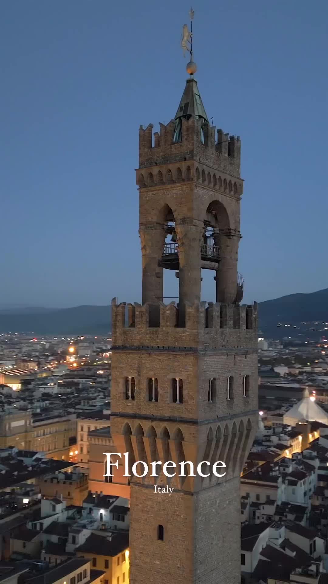 Discover Torre Di Arnolfo in Florence, Italy at Dusk