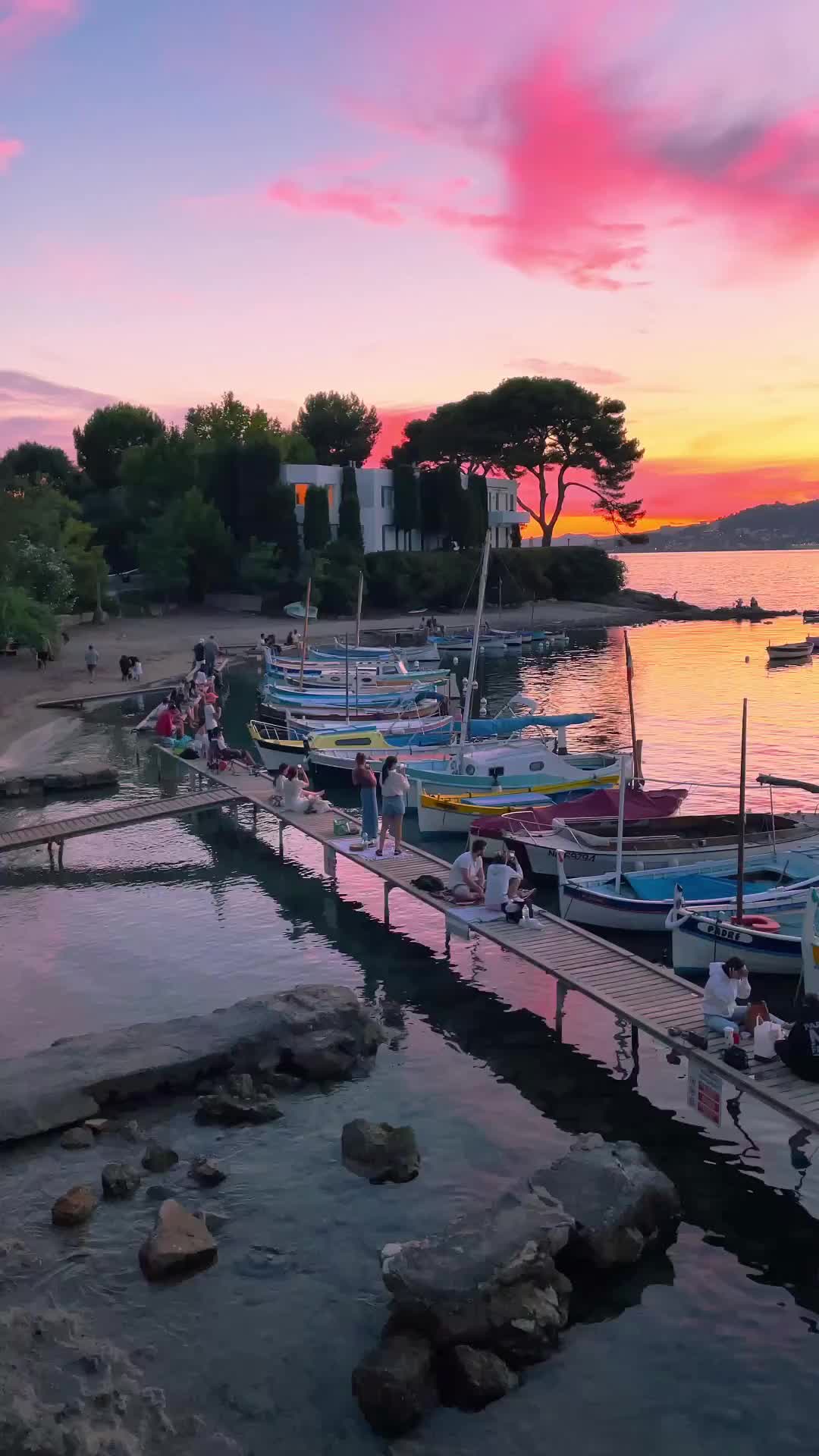 Perfect Sunset Viewing Spot at Port de l’Olivette, Antibes