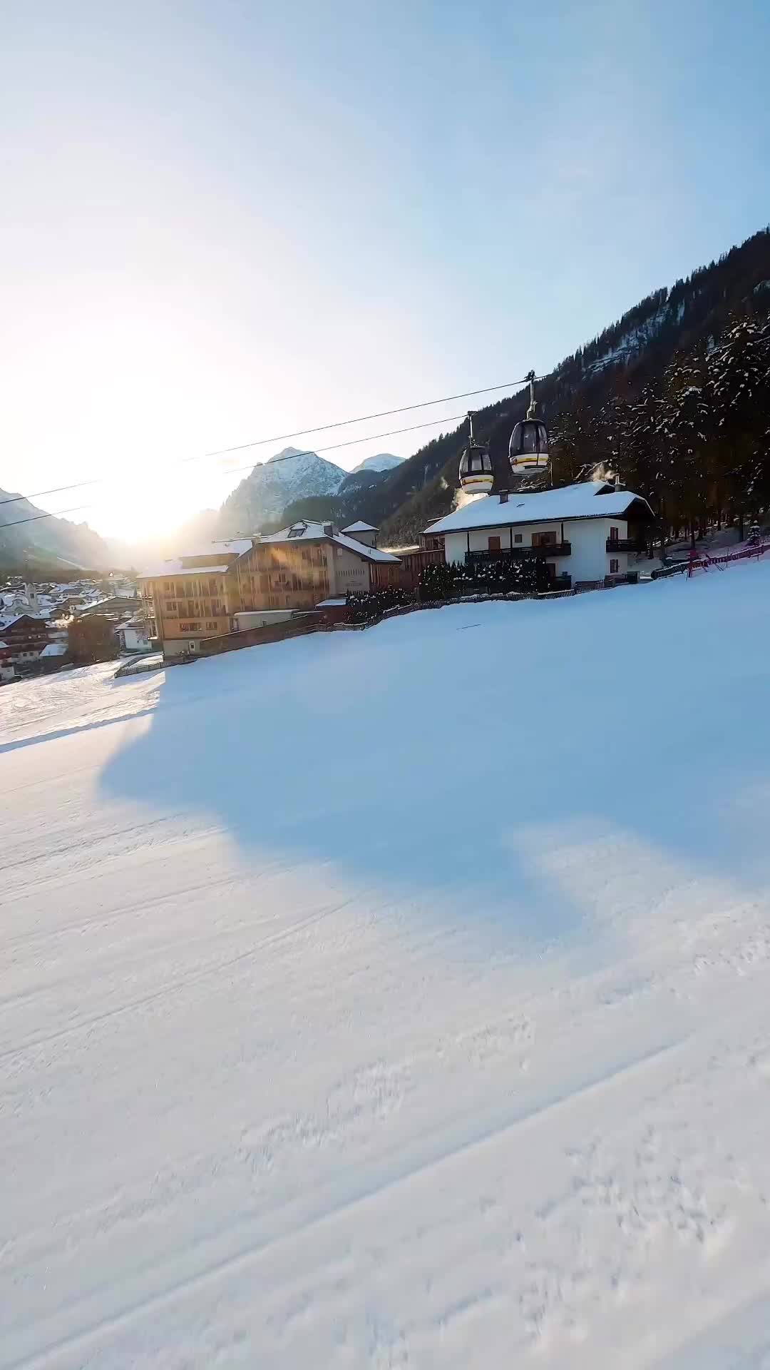 Winter Sunrise at Excelsior Dolomites Resort