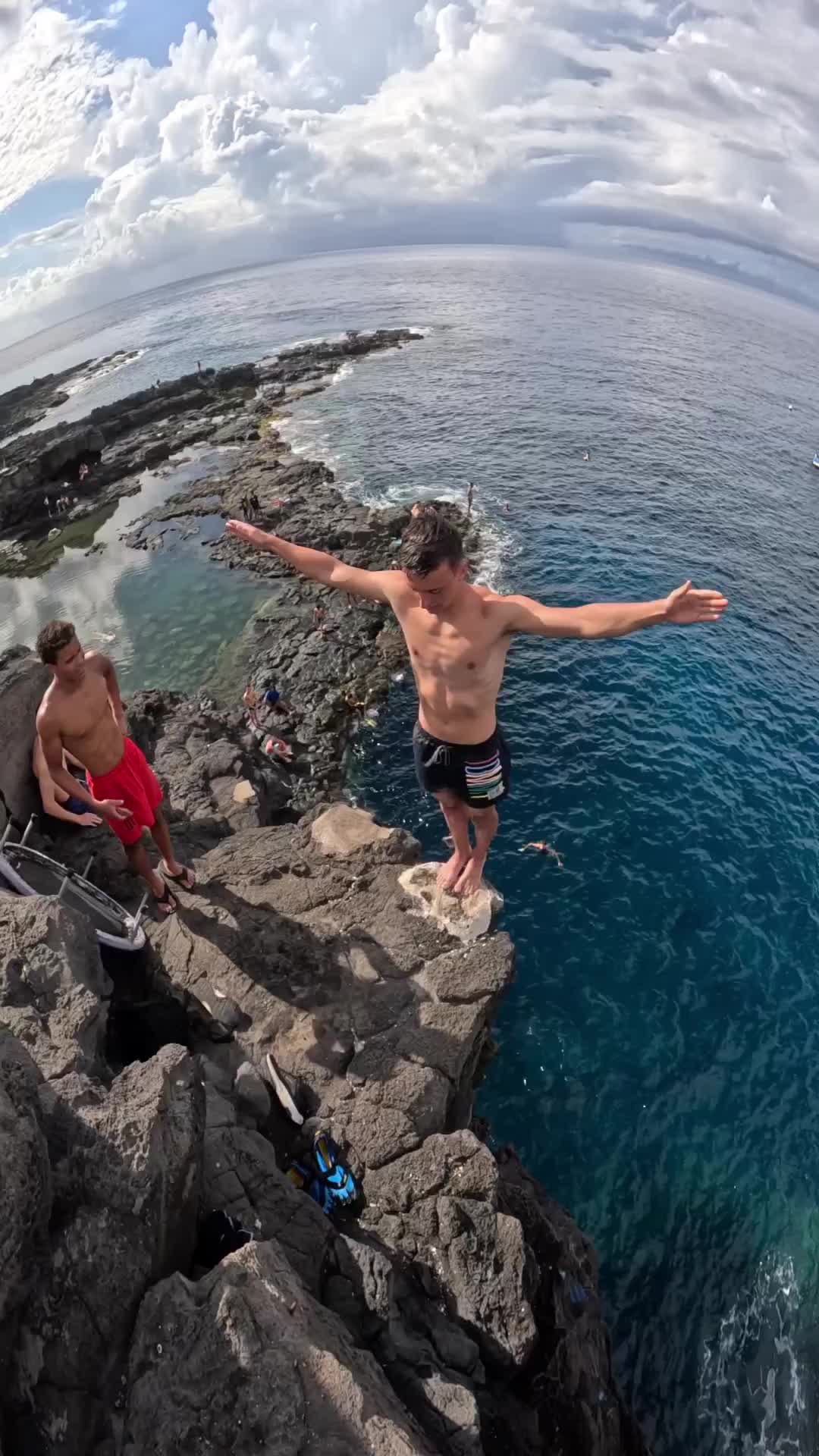 Stunning Cliff Jumping Adventure in Reunion Island