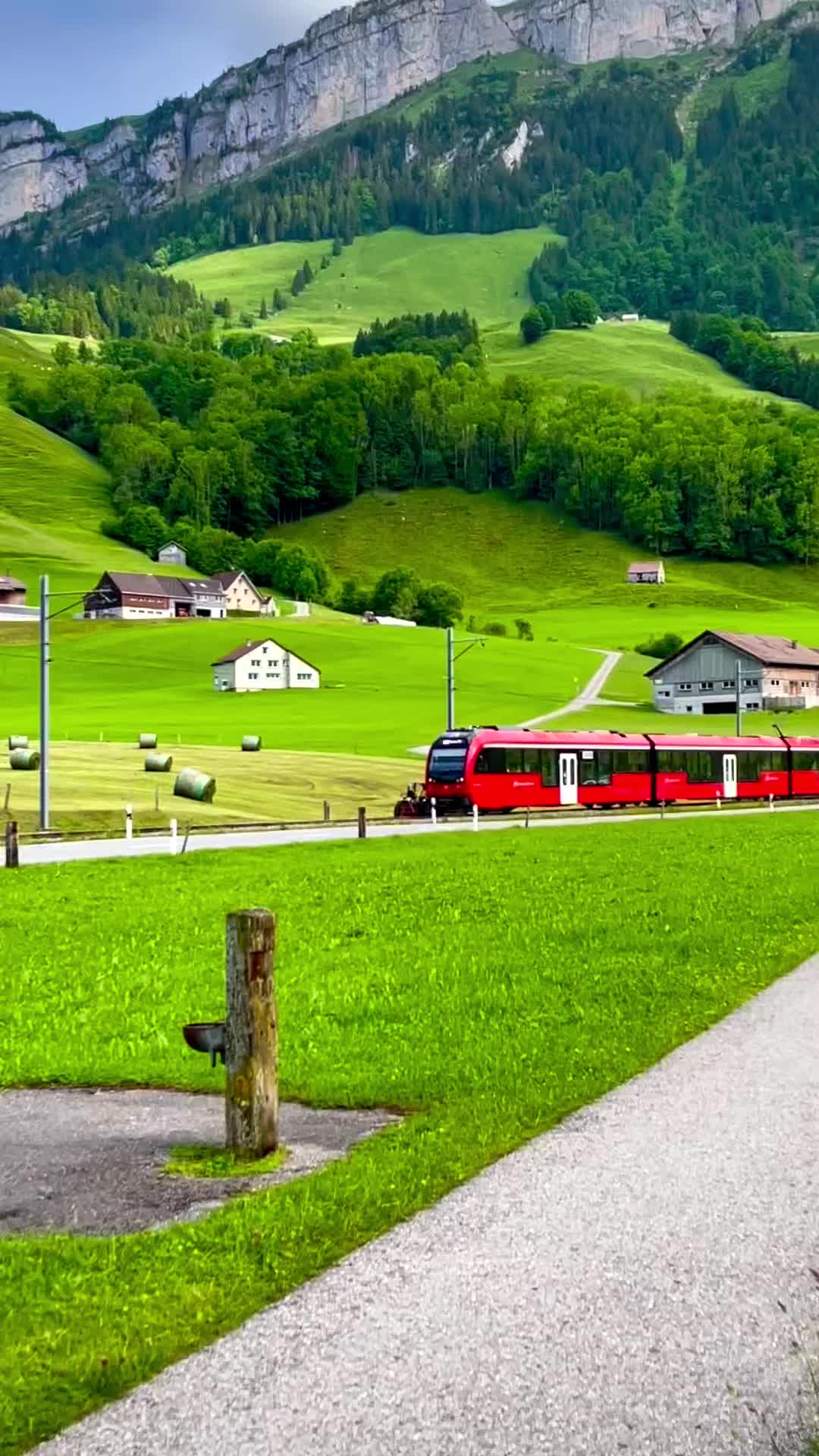 Scenic Train Ride Through Beautiful Appenzell, Switzerland