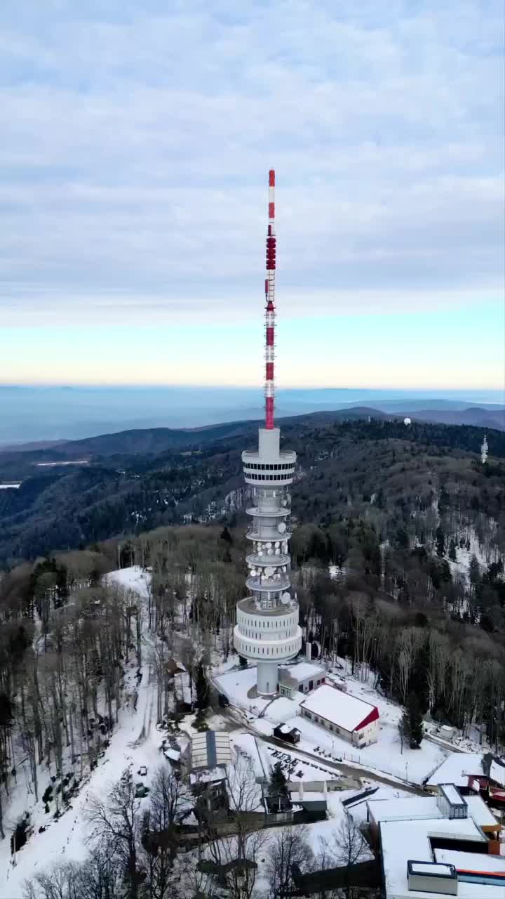 Stunning Winter Views from Sljeme Mountain, Zagreb