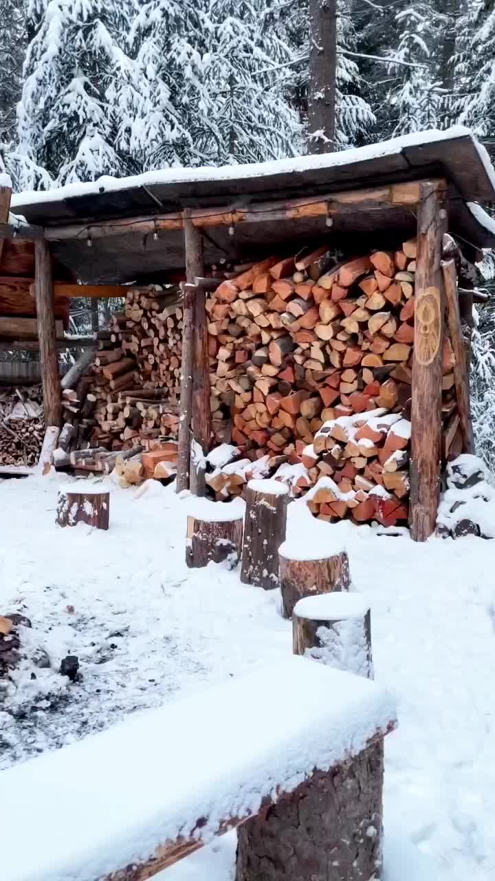 Cozy Winter Fire in Golden, BC