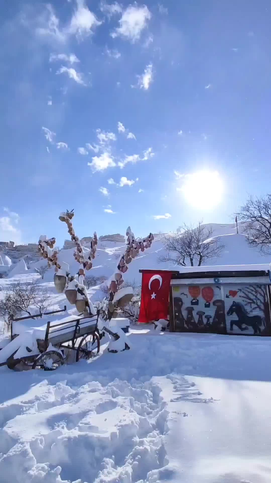 Winter Wonderland in Cappadocia, Turkey