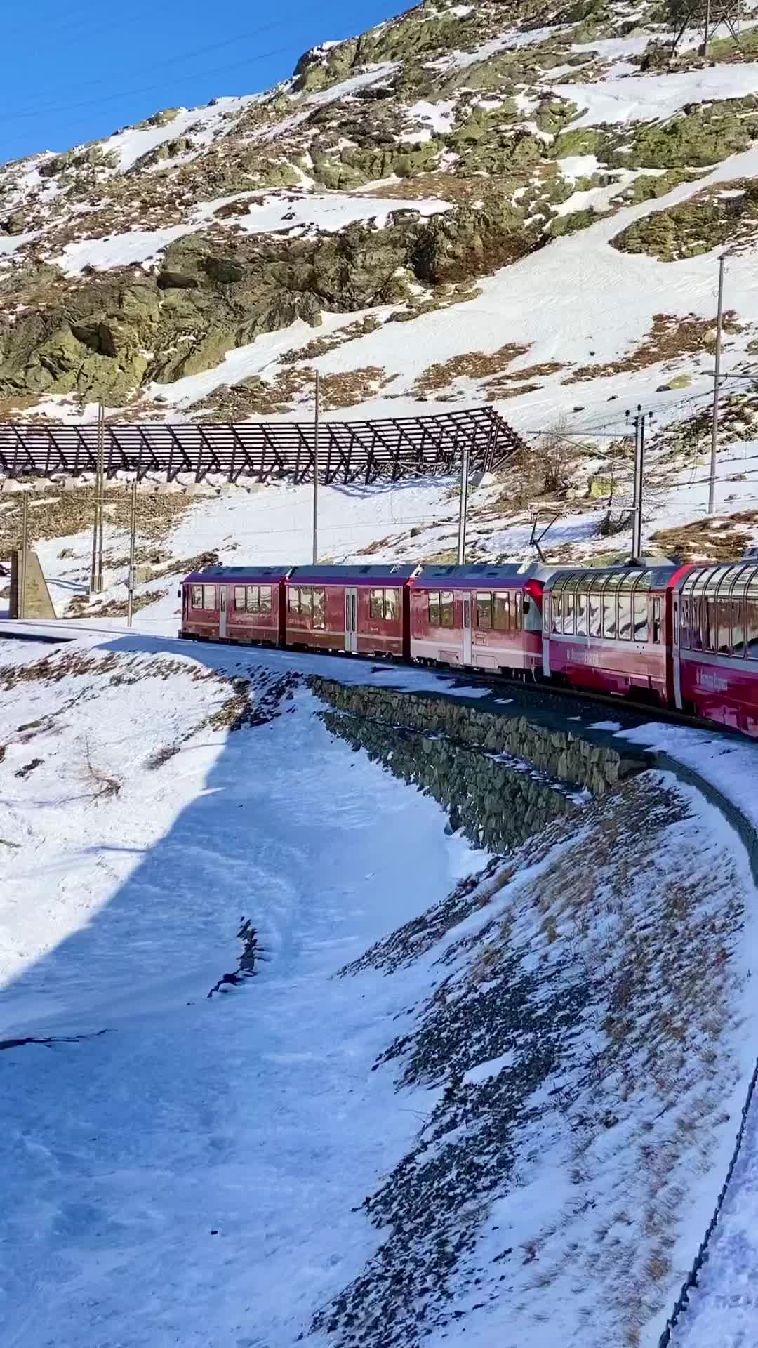Scenic Winter Journey on the Bernina Express 🚂❄️