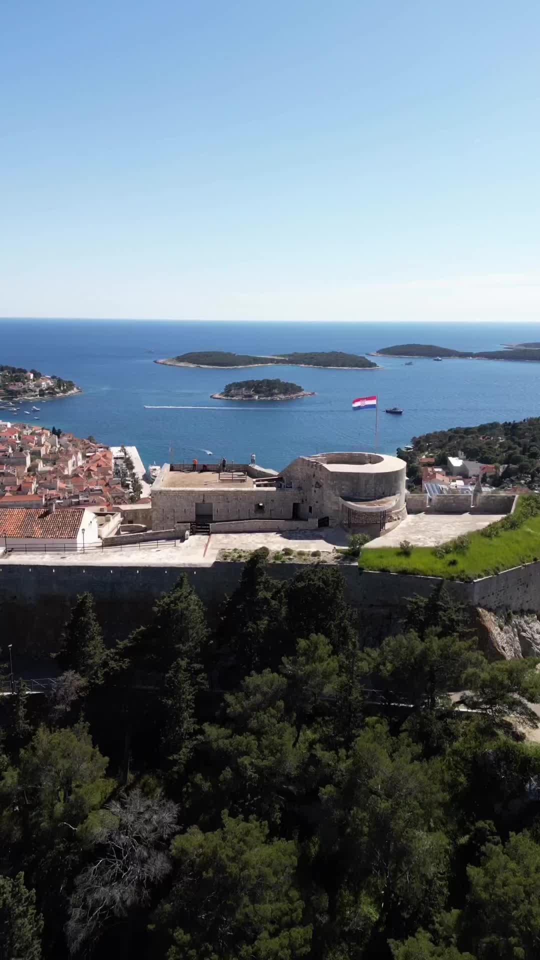 Stunning Aerial View of Hvar, Croatia's Island Gem