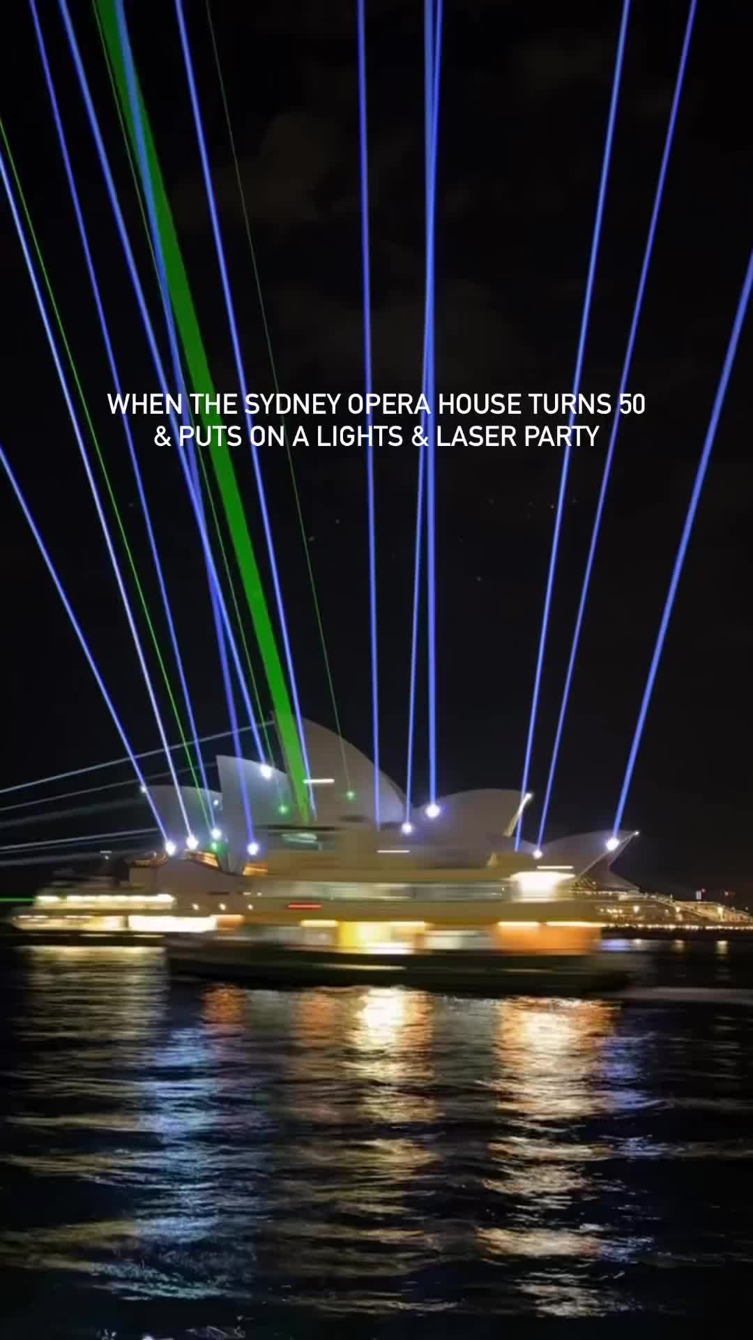 Sydney Opera House 50th Anniversary Light Show