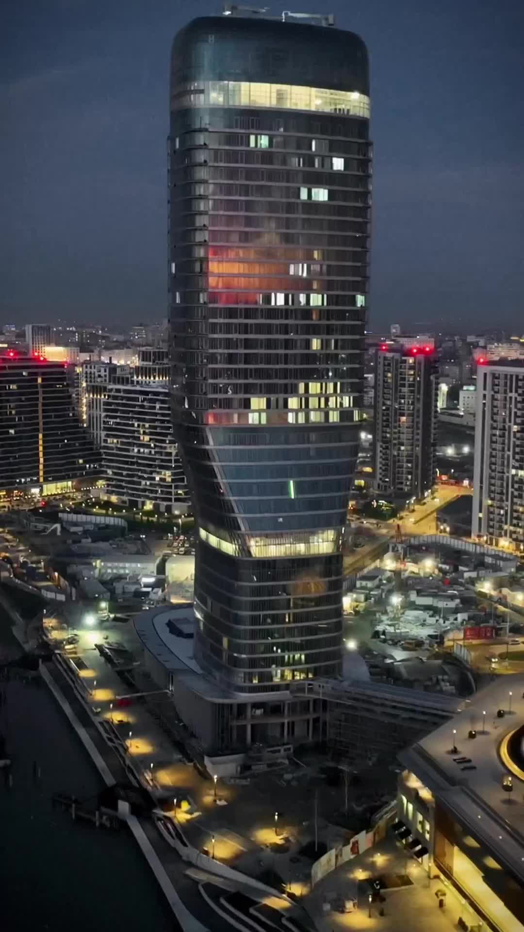 Stunning Night City View of Belgrade, Serbia