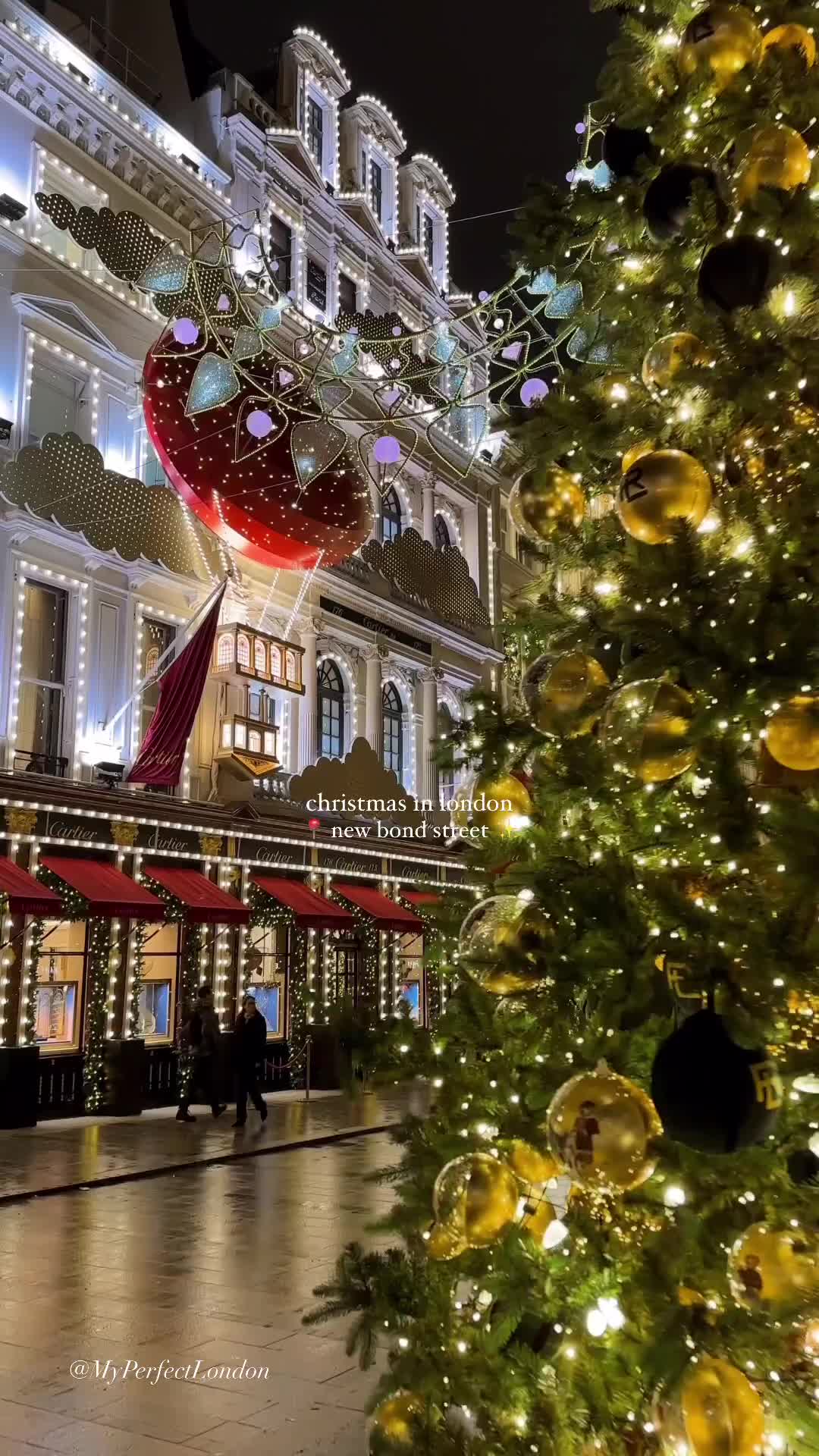 Christmas Magic on New Bond Street, London 🎄✨