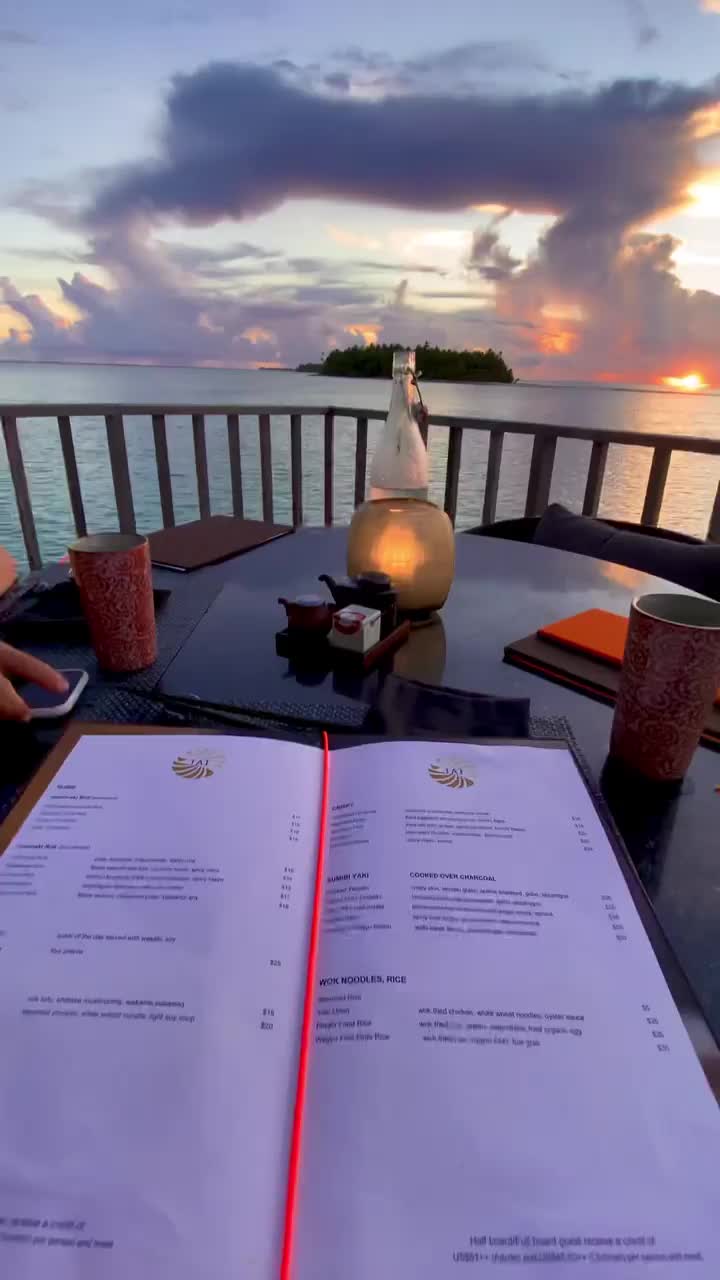 Magical Dinner with a View at COMO Maalifushi 🌅