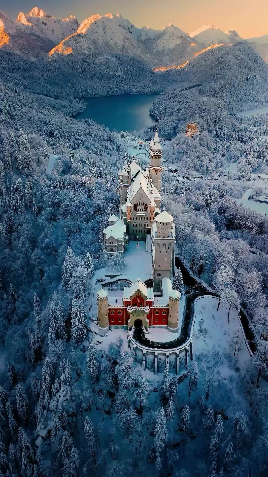 Winter Wonderland at Neuschwanstein Castle, Germany