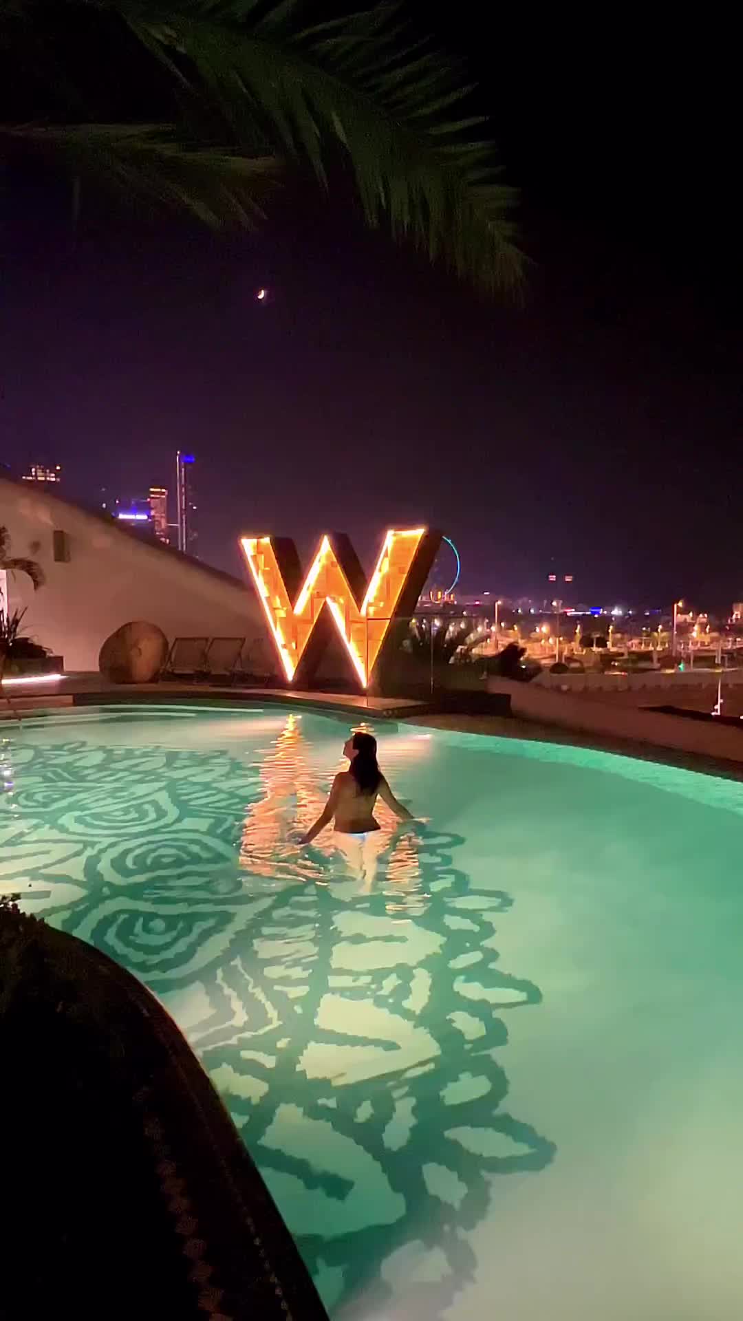 Fantastic Night Pool Experience at W Dubai - Mina Seyahi
