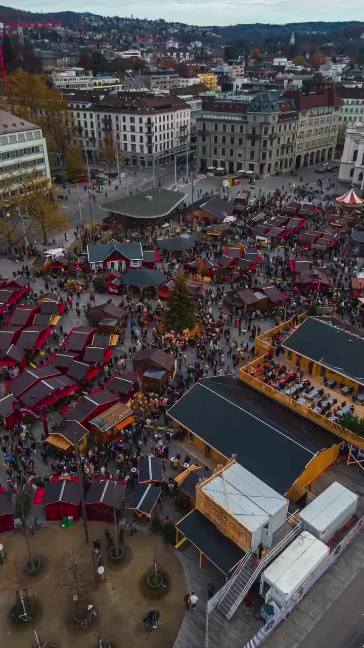 Zurich Christmas Markets Hyperlapse: Day vs Dusk