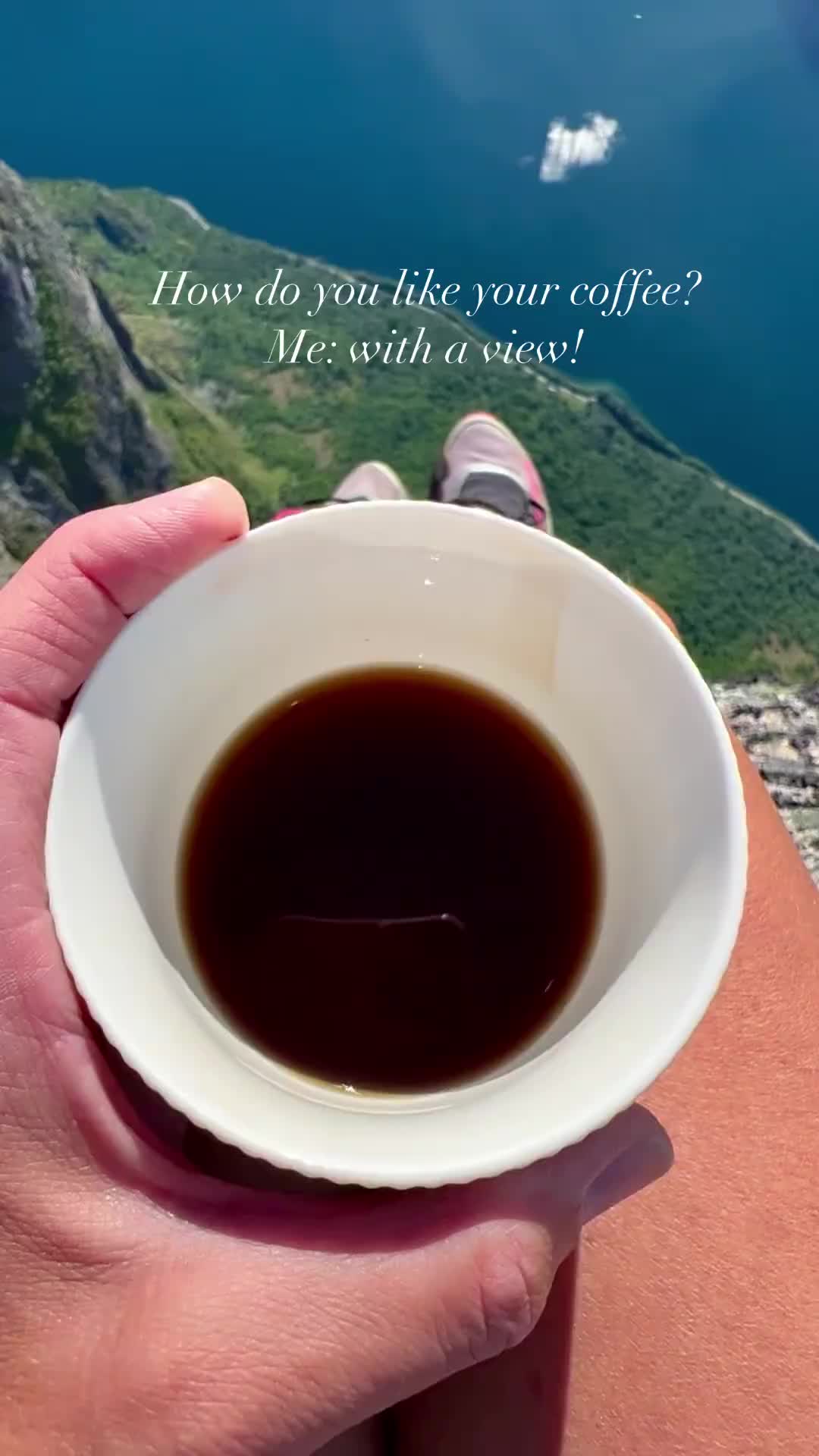 Coffee with a View at Eikesdalsvatnet, Norway