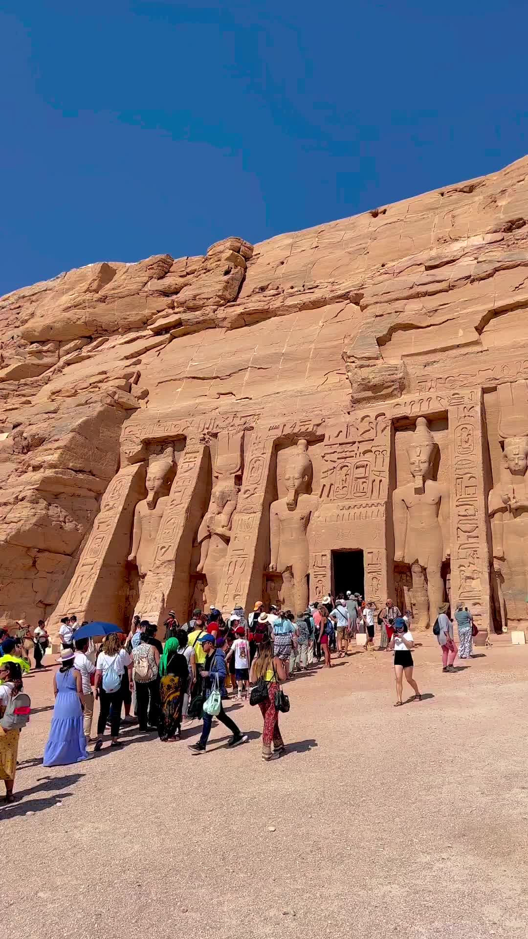 Incredible Abu Simbel Temple Facade in Egypt