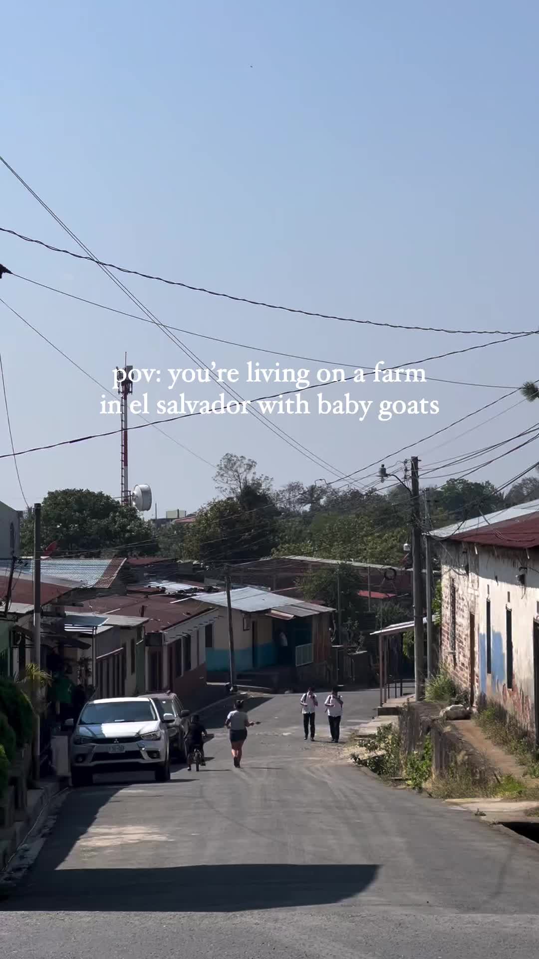 Farm life in El Salvador 🤎🐑 and yes, I’m obsessed with the baby goats. When I lived in Romania, I met a baby goat I fell in love with. I took a photo with it, posted on FB (back in those days, ya know?), and wrote that my dream had come true. 

A guy I had been seeing said I needed to upgrade my dreams. But you know what? Even today when I see one, I get super happy. So I think holding a baby goat is a great dream to have and it came true twice in my life 🥰 also- f that guy LOL 

#babygoatsforever #elsalvador #rickshostel #farmlife #travelelsalvador #exploreelsalvador #backpacking