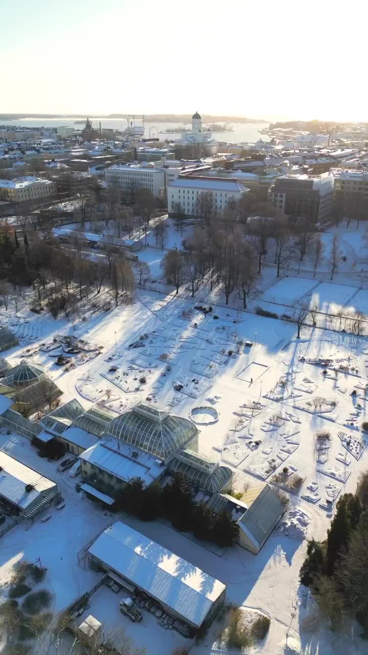 Stunning Helsinki Winter Views: Snowy Rooftops & Sunshine