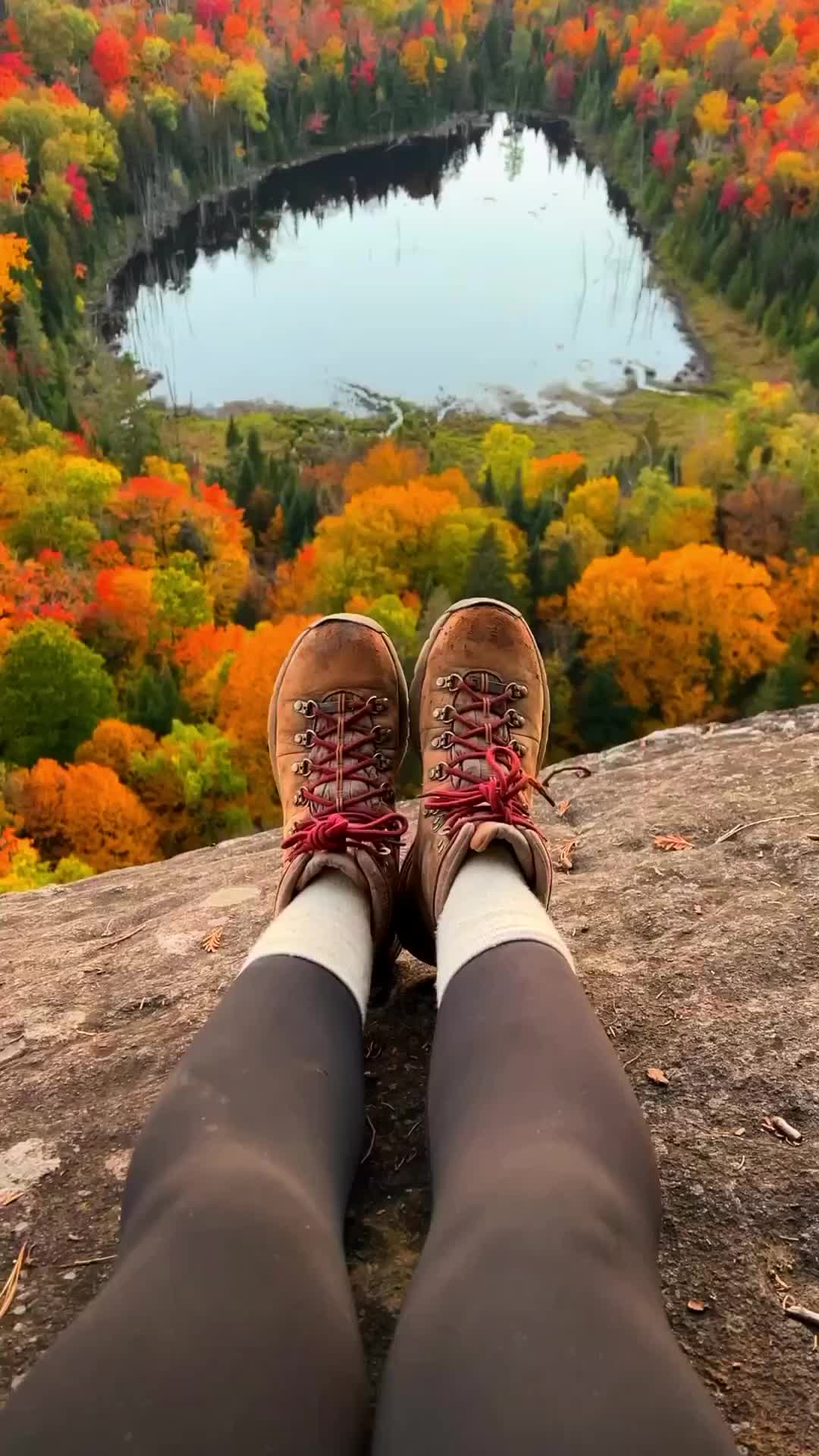 Quebec's Laurentian Mountains at Peak Autumn Colors